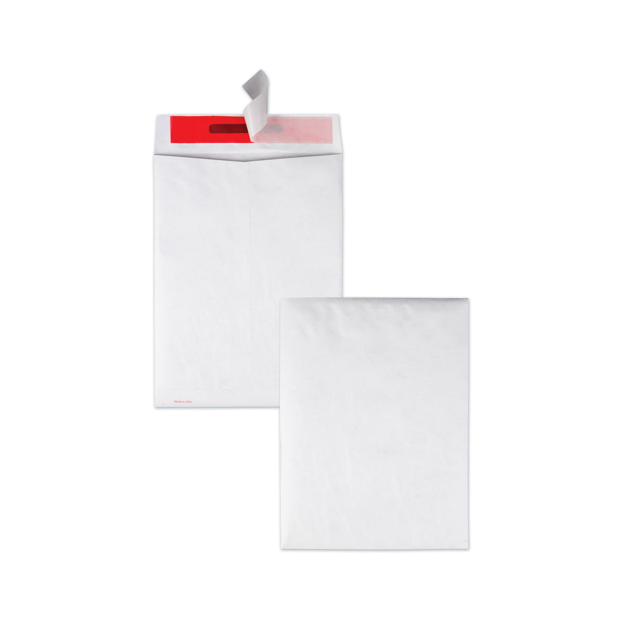 Quality Park Tamper-Indicating Mailers Made with Tyvek, #10 1/2, Flip-Stik Flap, Redi-Strip Adhesive Closure, 9 x 12, White, 100/Box (R2400)