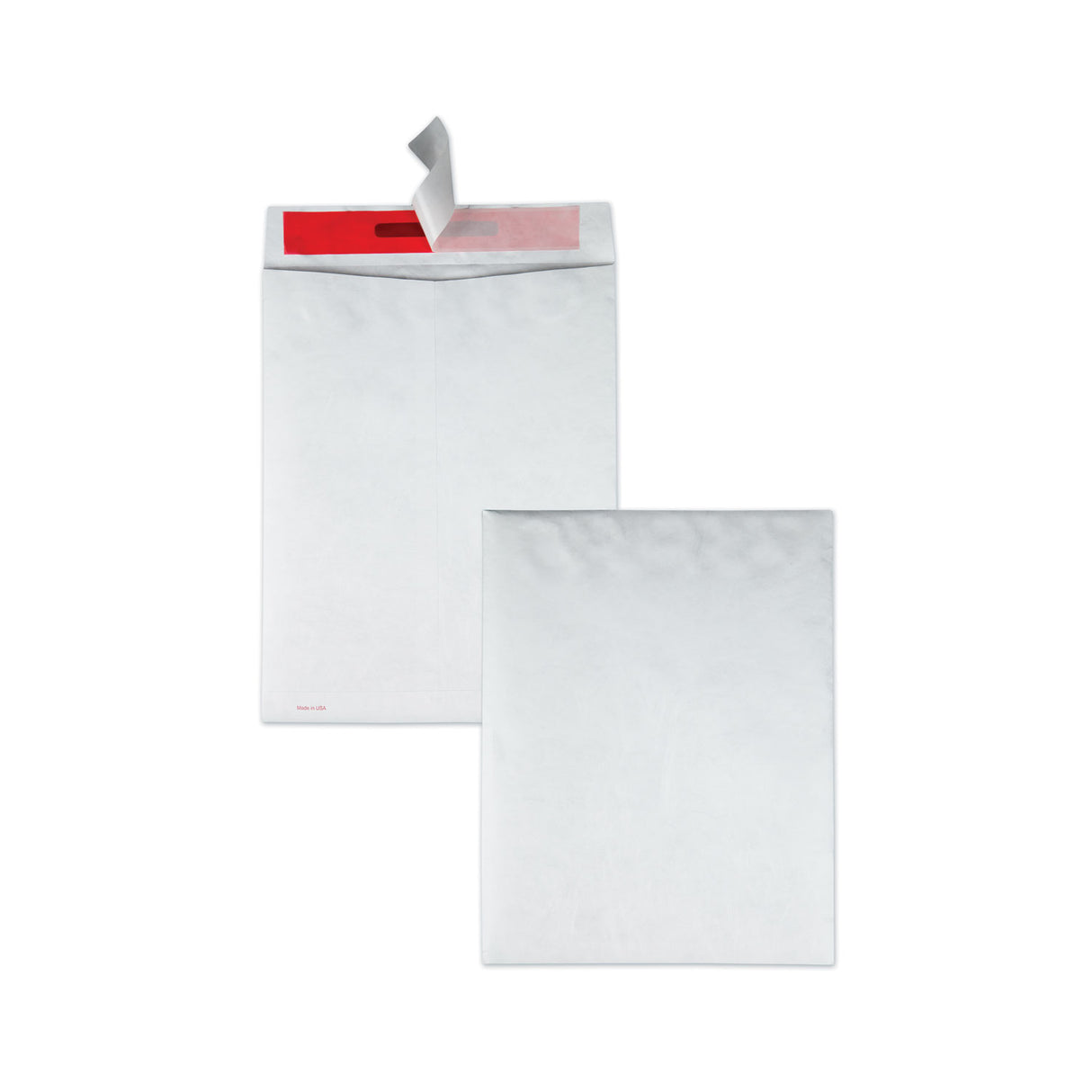 Quality Park Tamper-Indicating Mailers Made with Tyvek, #13 1/2, Flip-Stik Flap, Redi-Strip Adhesive Closure, 10 x 13, White, 100/Box (R2420)