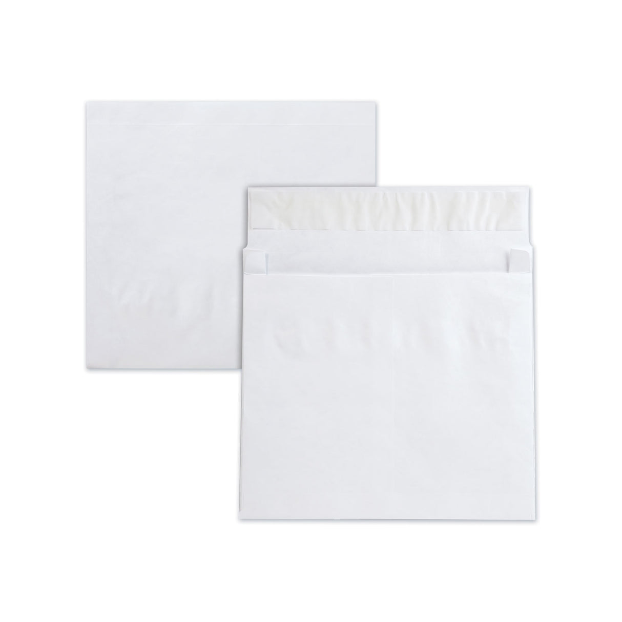 Survivor Lightweight 14 lb Tyvek Open End 2" Expansion Mailers, #13 1/2, Square Flap, Redi-Strip Closure, 10 x 13, White, 25/Box (R4611)