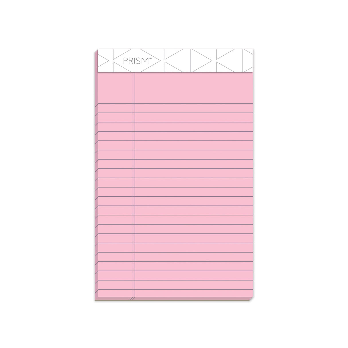 TOPS Prism + Colored Writing Pads, Narrow Rule, 50 Pastel Pink 5 x 8 Sheets, 12/Pack (63050)