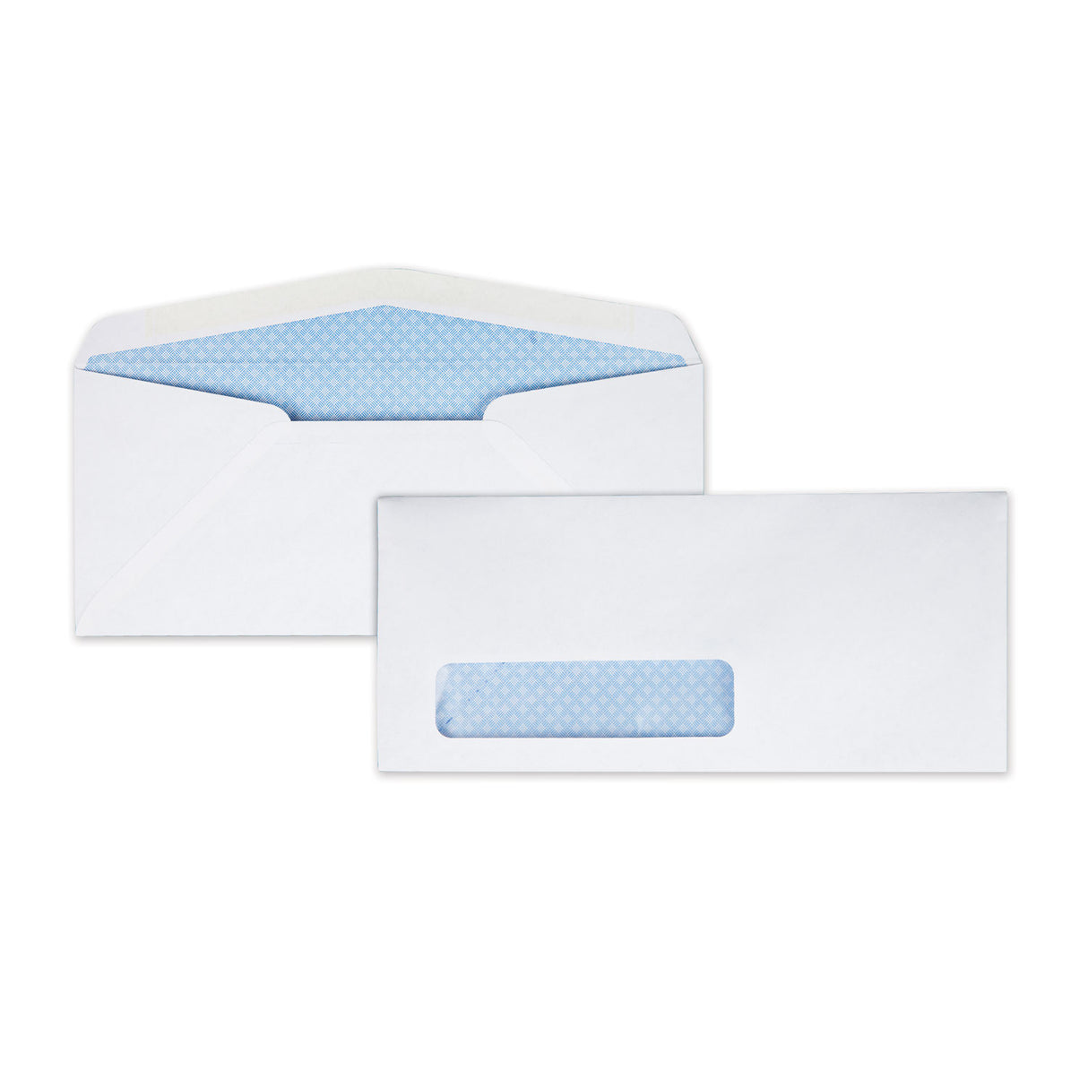 Quality Park Security Tint Window Envelope, #10, Bankers Flap, Gummed Closure, 4.13 x 9.5, White, 500/Box (21412)