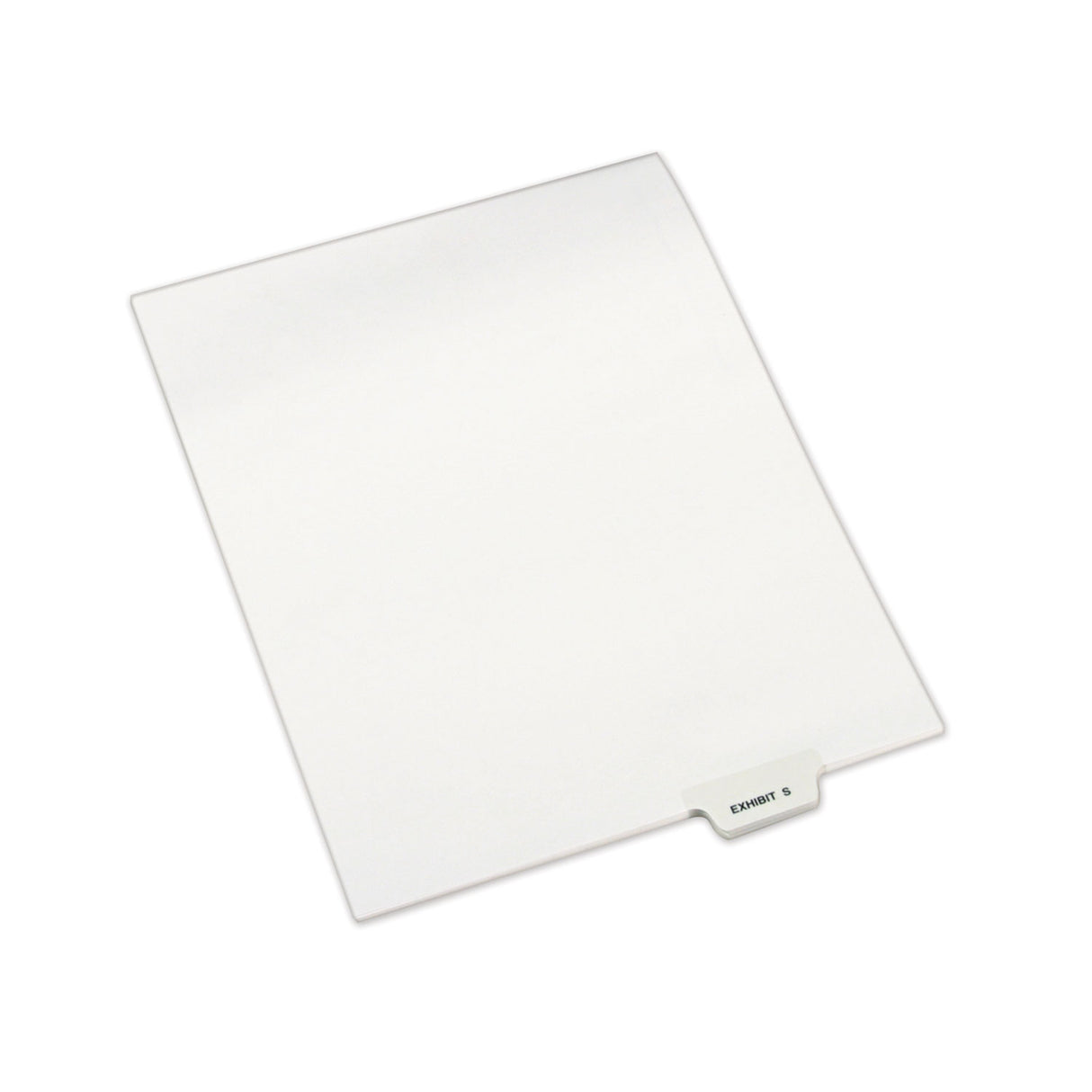 Avery-Style Preprinted Legal Bottom Tab Dividers, 26-Tab, Exhibit S, 11 x 8.5, White, 25/Pack (12392)
