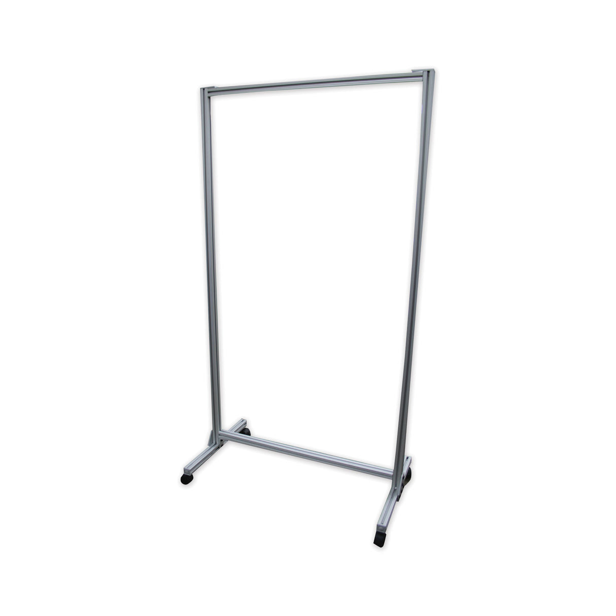Ghent Acrylic Mobile Divider, 38.5" x 23.75" x 74.19", Acrylic; Aluminum, Clear (CMD7438A)