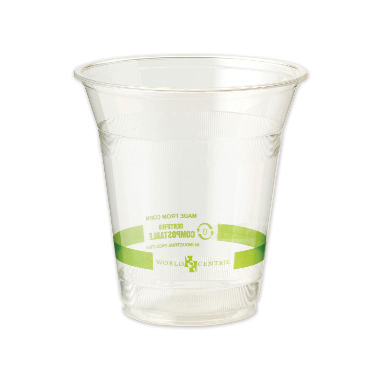 World Centric PLA Clear Cold Cups, 12 oz, Clear, 1,000/Carton (CPCS12)