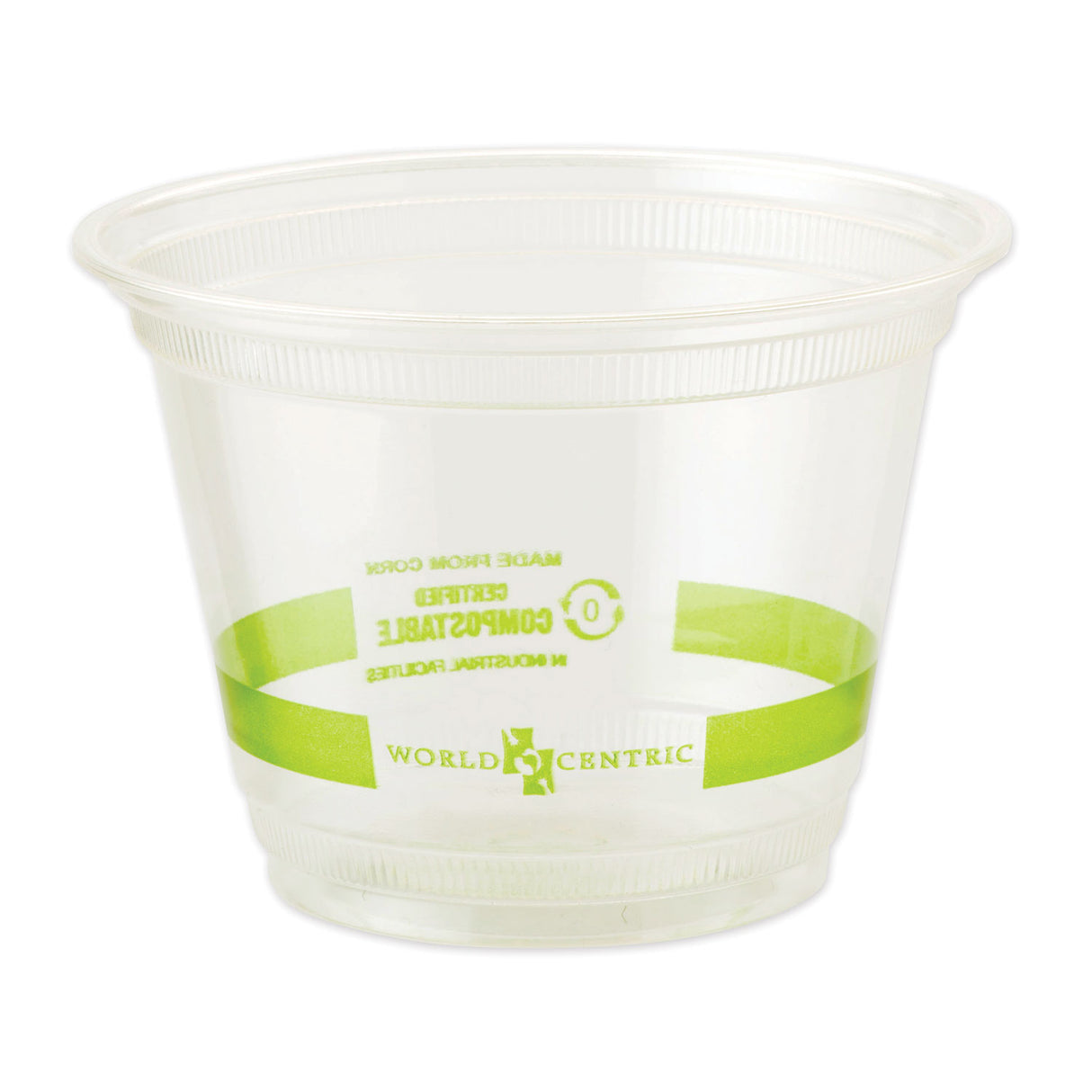 World Centric PLA Clear Cold Cups, 9 oz, Clear, 1,000/Carton (CPCS9Q)