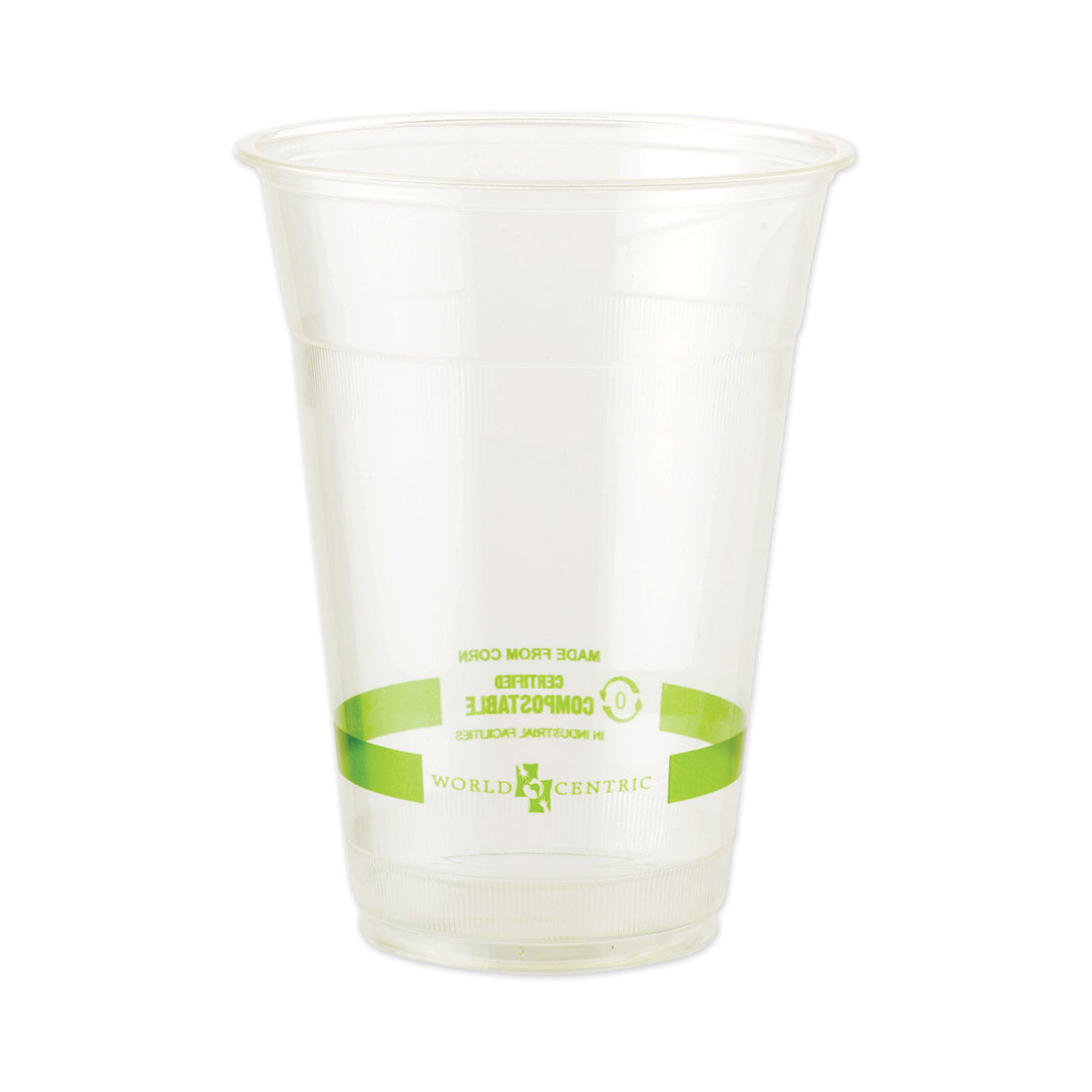 World Centric PLA Clear Cold Cups, 20 oz, Clear, 1,000/Carton (CPCS20)