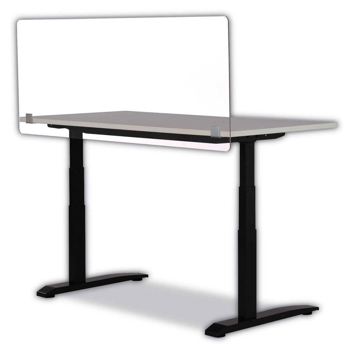 Safco 7517 Series Wellness Panel, 59.5 x 2.5 x 23.5, Acrylic, Clear (7517CL)