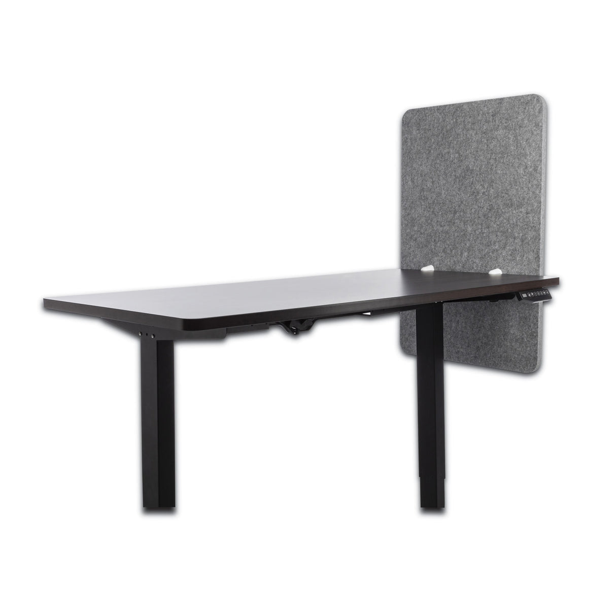 Lumeah Desk Modesty Adjustable Height Desk Screen Cubicle Divider and Privacy Partition, 23.5 x 1 x 36, Polyester, Gray (LUDM24361G)