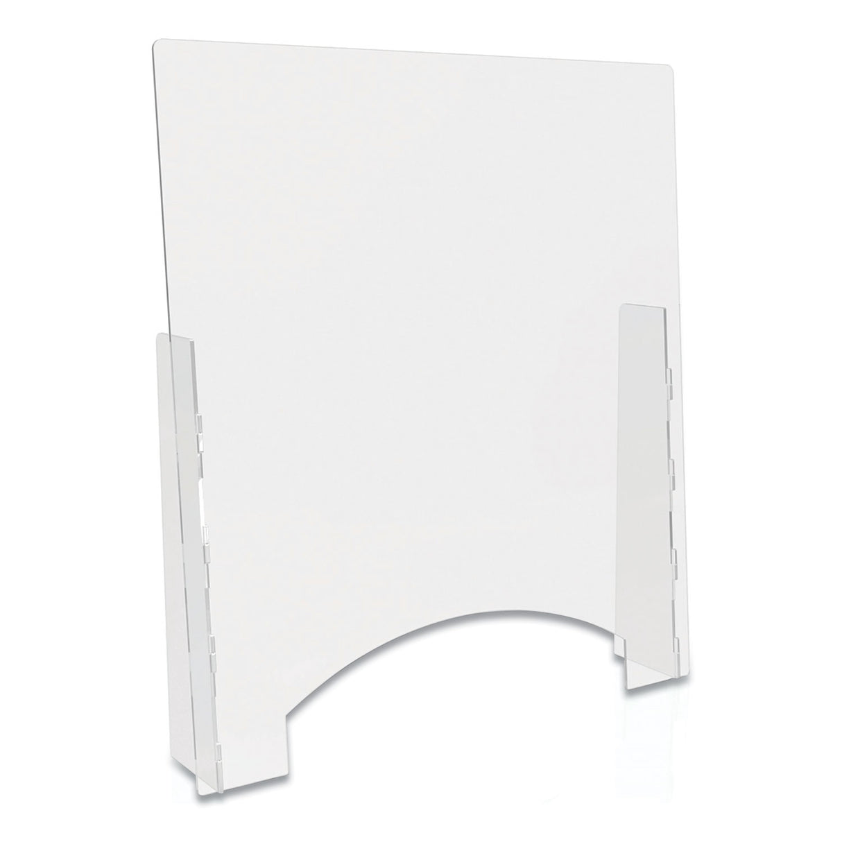 Deflecto Counter Top Barrier with Pass Thru, 31.75" x 6" x 36", Polycarbonate, Clear, 2/Carton (PBCTPC3136P)