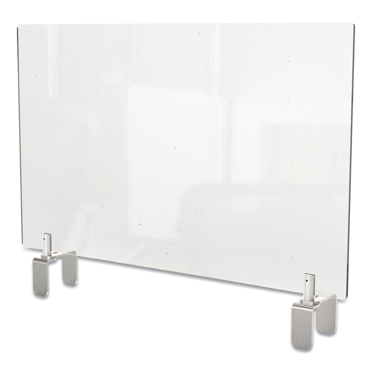 Ghent Clear Partition Extender with Attached Clamp, 36 x 3.88 x 30, Thermoplastic Sheeting (PEC3036A)