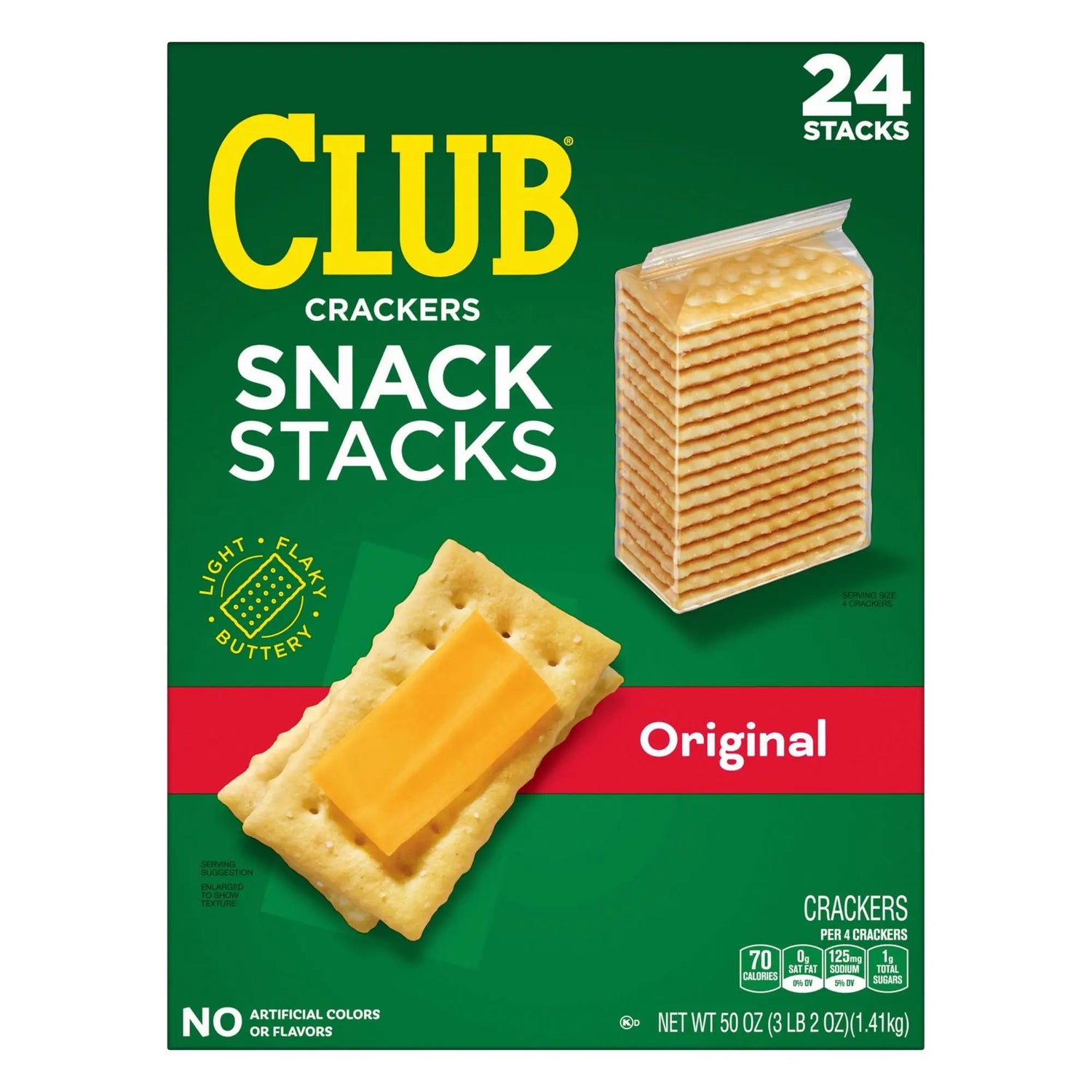 Keebler Club Cracker Snack Stacks (24-Pack) | Buttery Crackers in Snack Cups Keebler