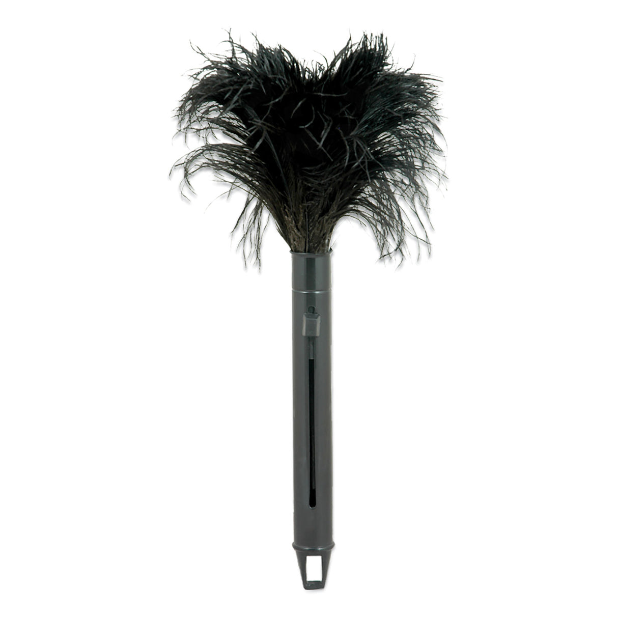 O'Dell Pop Top Feather Duster, Ostrich, 9" to 14" Handle, Black (RET14UNS91)