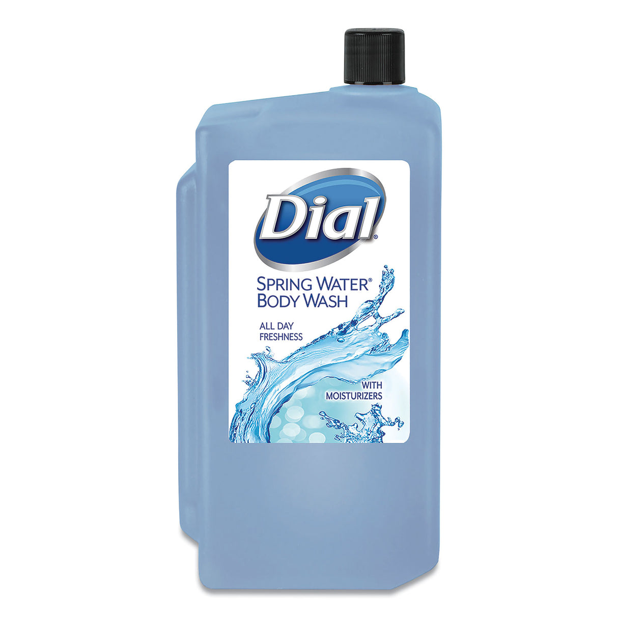Dial Body Wash Refill for 1 L Liquid Dispenser, Spring Water Scent, 1 L, 8/Carton (04031)