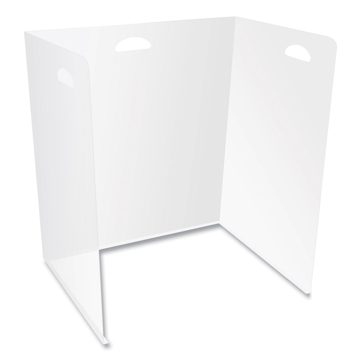 Deflecto Lightweight Desktop Barriers, 22 x 16 x 24, Polypropylene, Clear, 10/Carton (PSBPP)