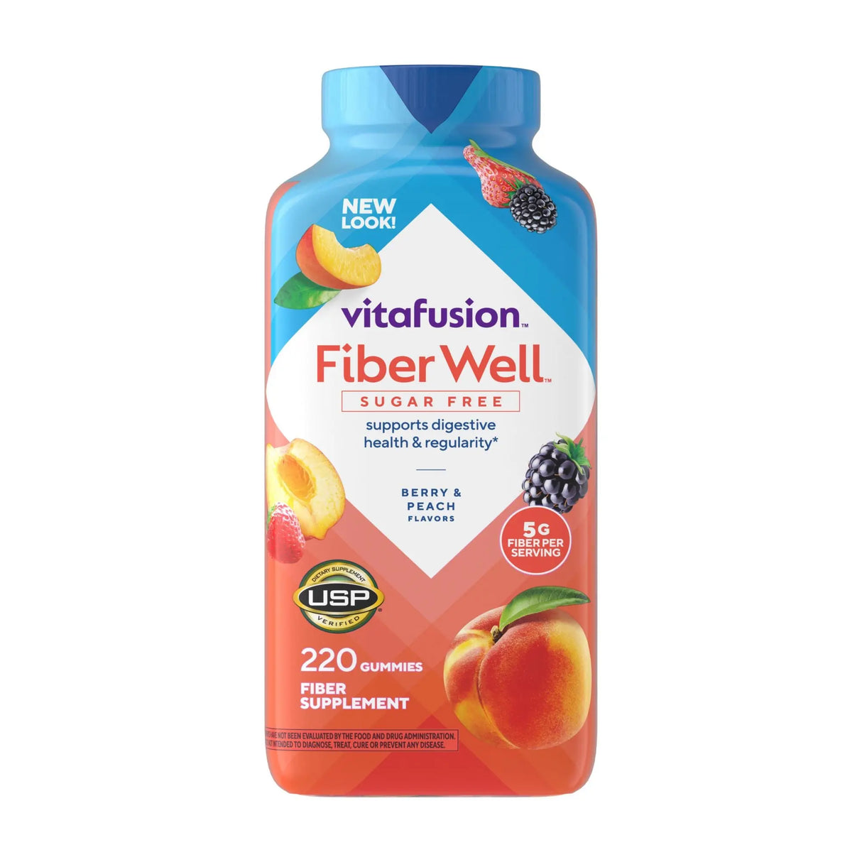 Vitafusion Fiber Gummies (220 ct.) | Delicious Daily Digestive Support Vitafusion