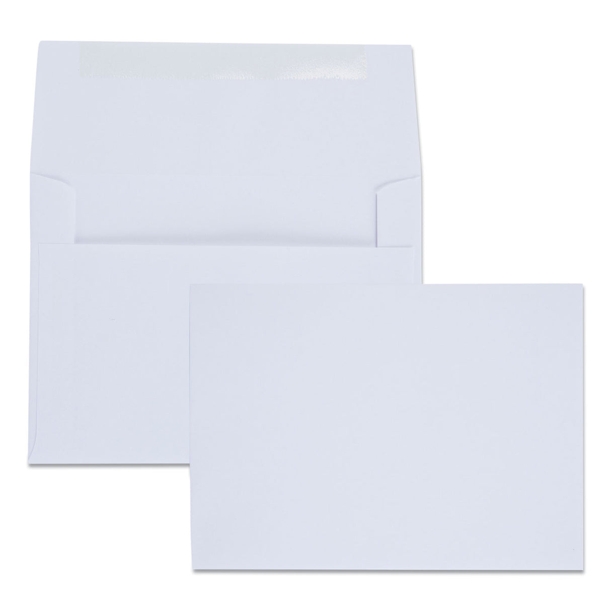 Quality Park Greeting Card/Invitation Envelope, A-6, Square Flap, Gummed Closure, 4.75 x 6.5, White, 100/Box (36417)