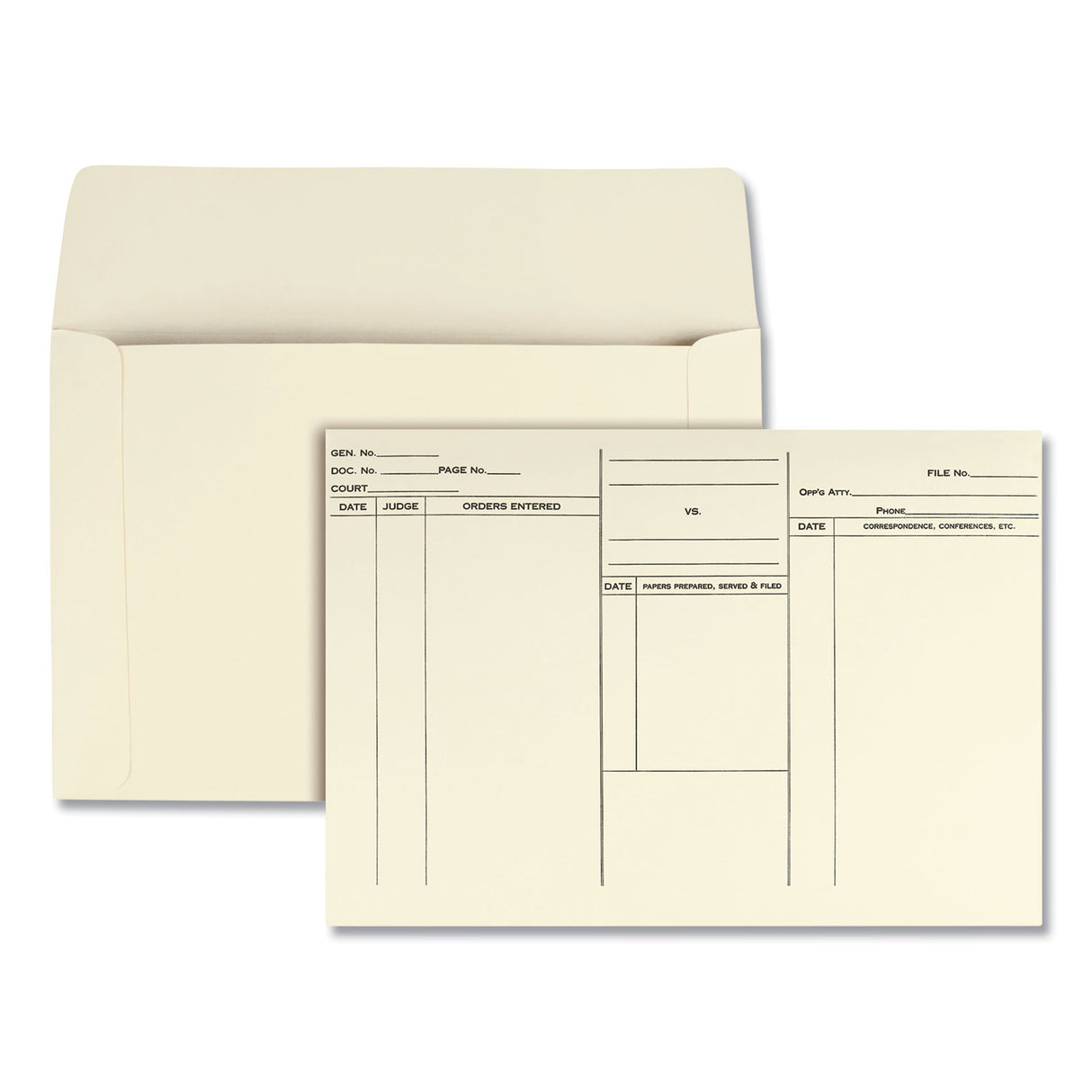 Quality Park Attorney's Envelope/Transport Case File, Cheese Blade Flap, Fold-Over Closure, 10 x 14.75, Cameo Buff, 100/Box (89701)