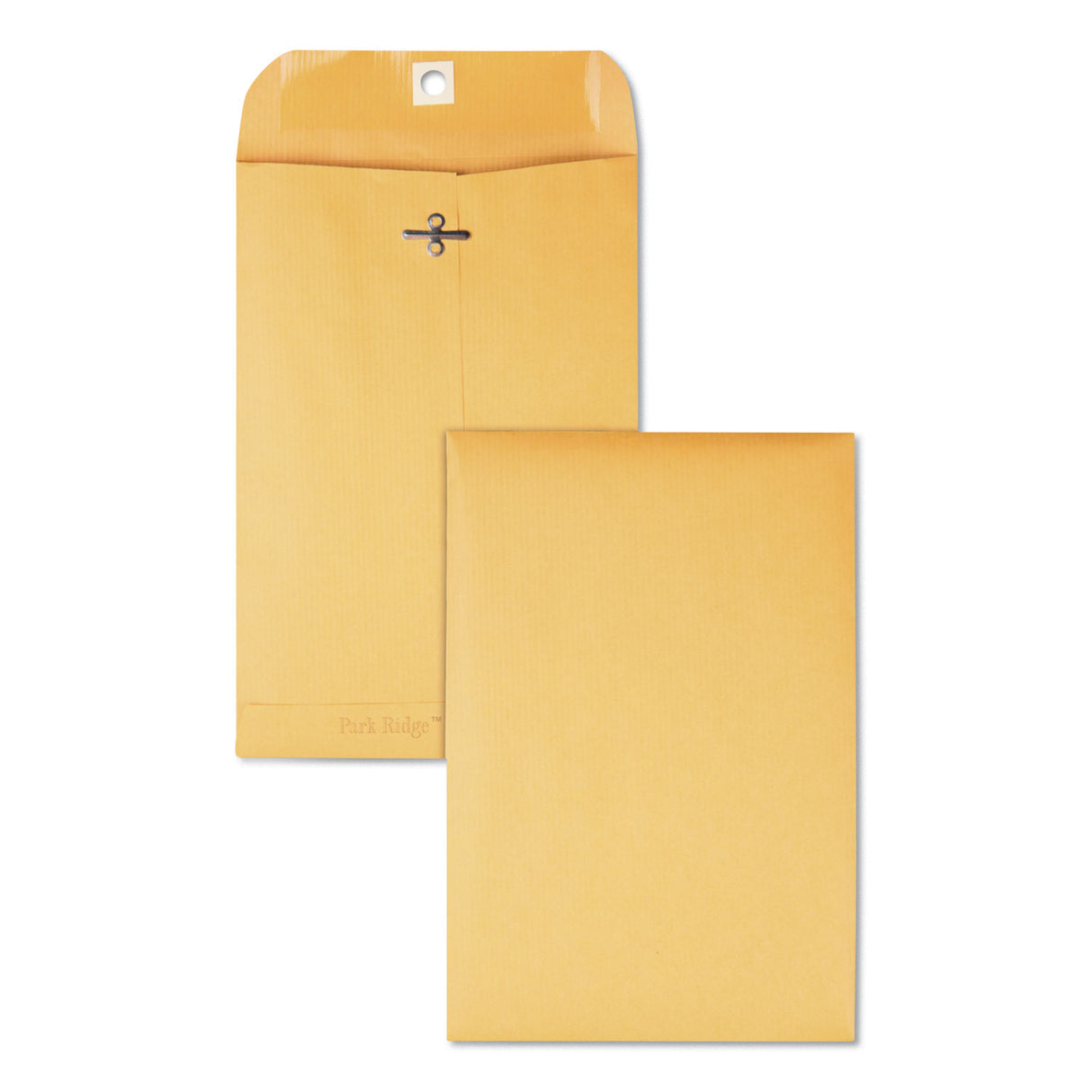 Quality Park Park Ridge Kraft Clasp Envelope, #55, Square Flap, Clasp/Gummed Closure, 6 x 9, Brown Kraft, 100/Box (43055)