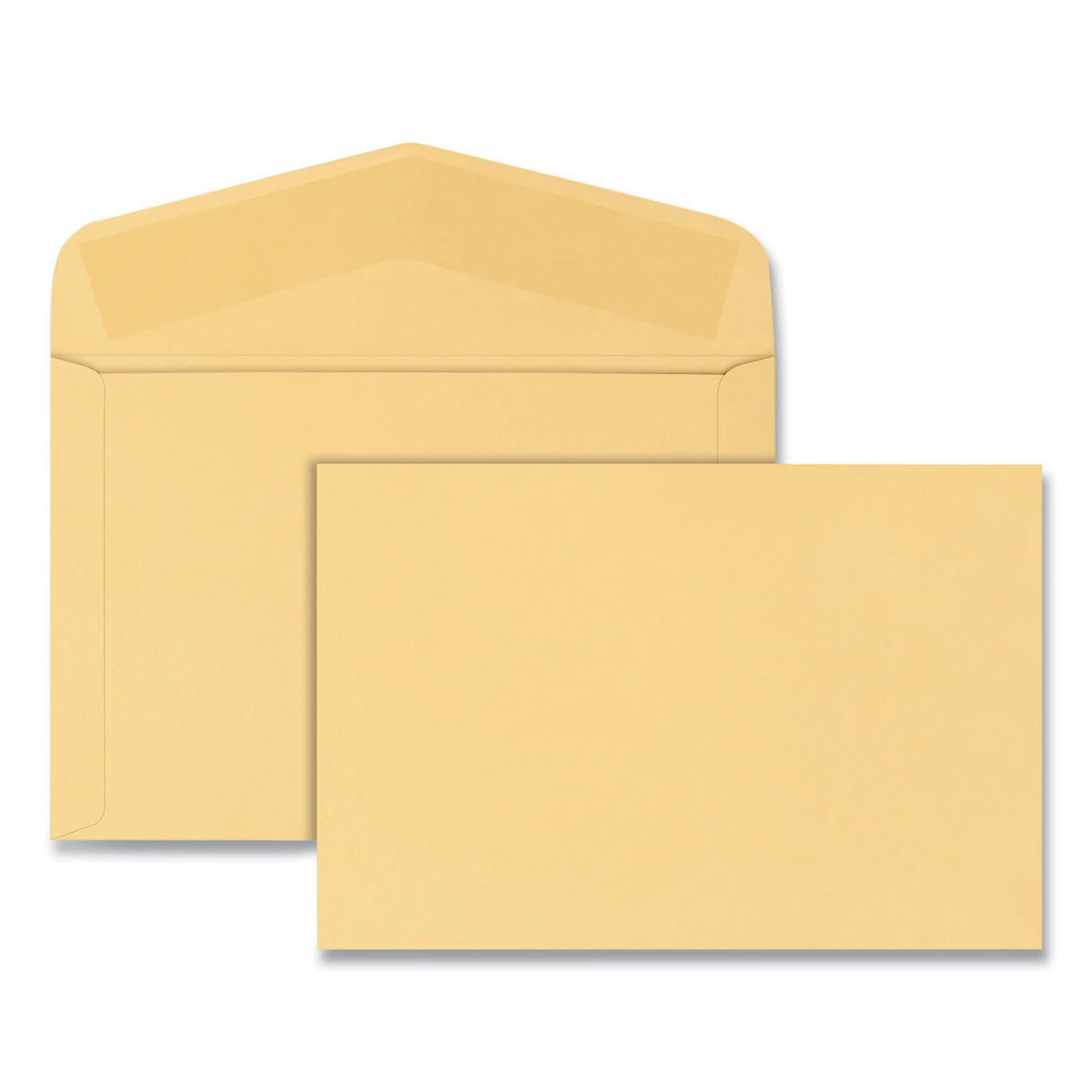Quality Park Open-Side Booklet Envelope, #15, Hub Flap, Gummed Closure, 10 x 15, Manila, 100/Box (54416)