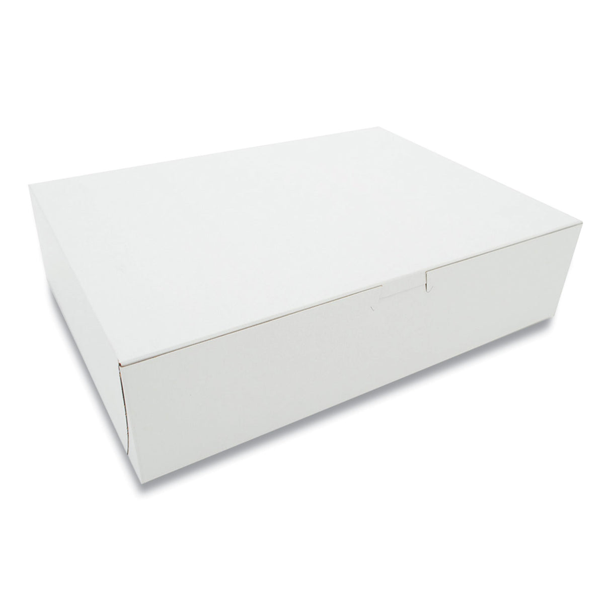 SCT White One-Piece Non-Window Bakery Boxes, 9 x 3 x 12, White, Paper, 100/Bundle (1583)
