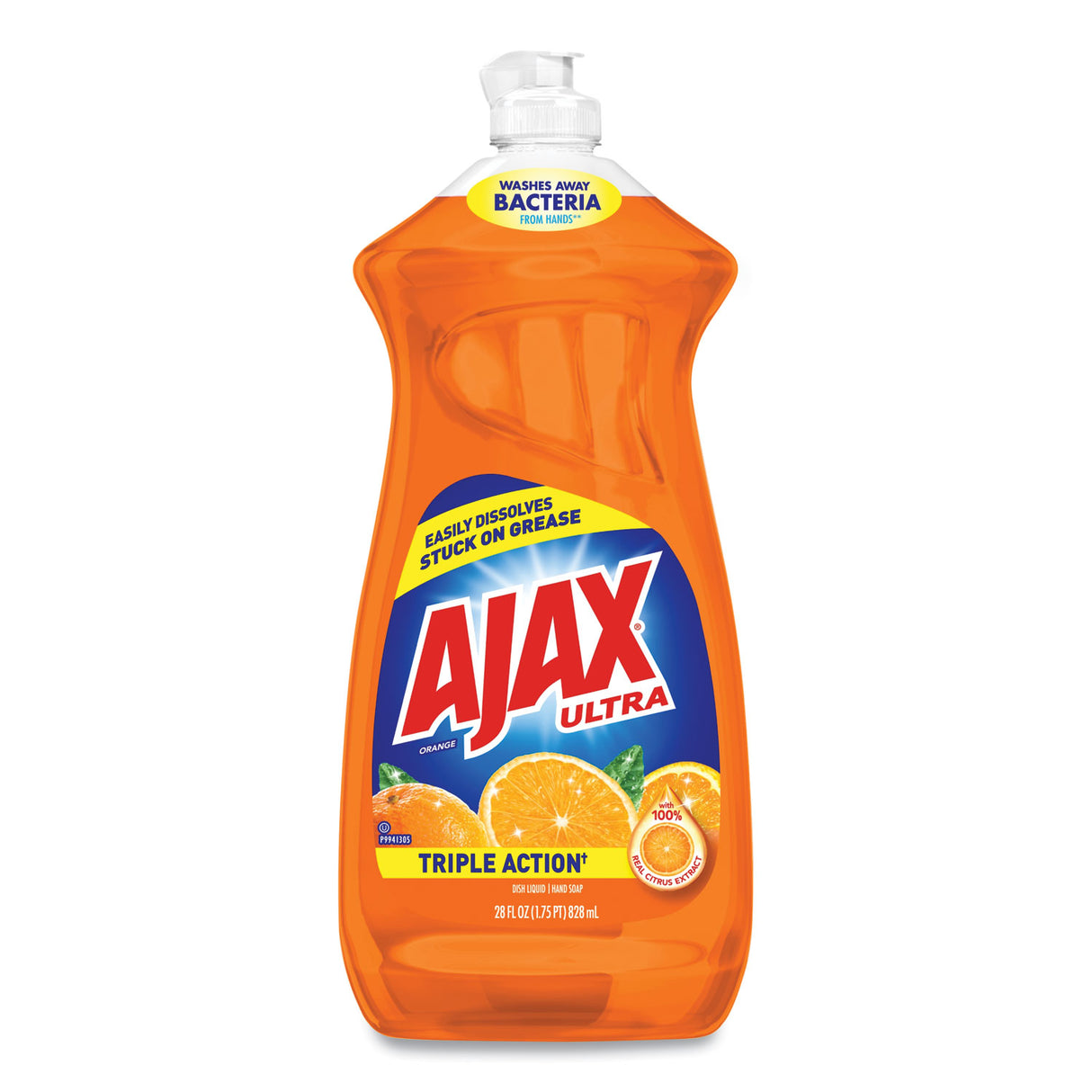 Ajax® Triple Action Liquid Dish Detergent, Orange Scent, 9 Bottles (44678CT)