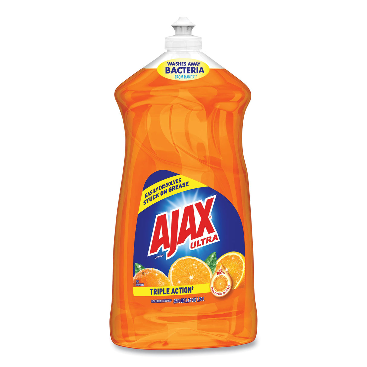 Ajax® Triple Action Antibacterial Dish Soap, Orange, 52-oz. Bottle (49860)