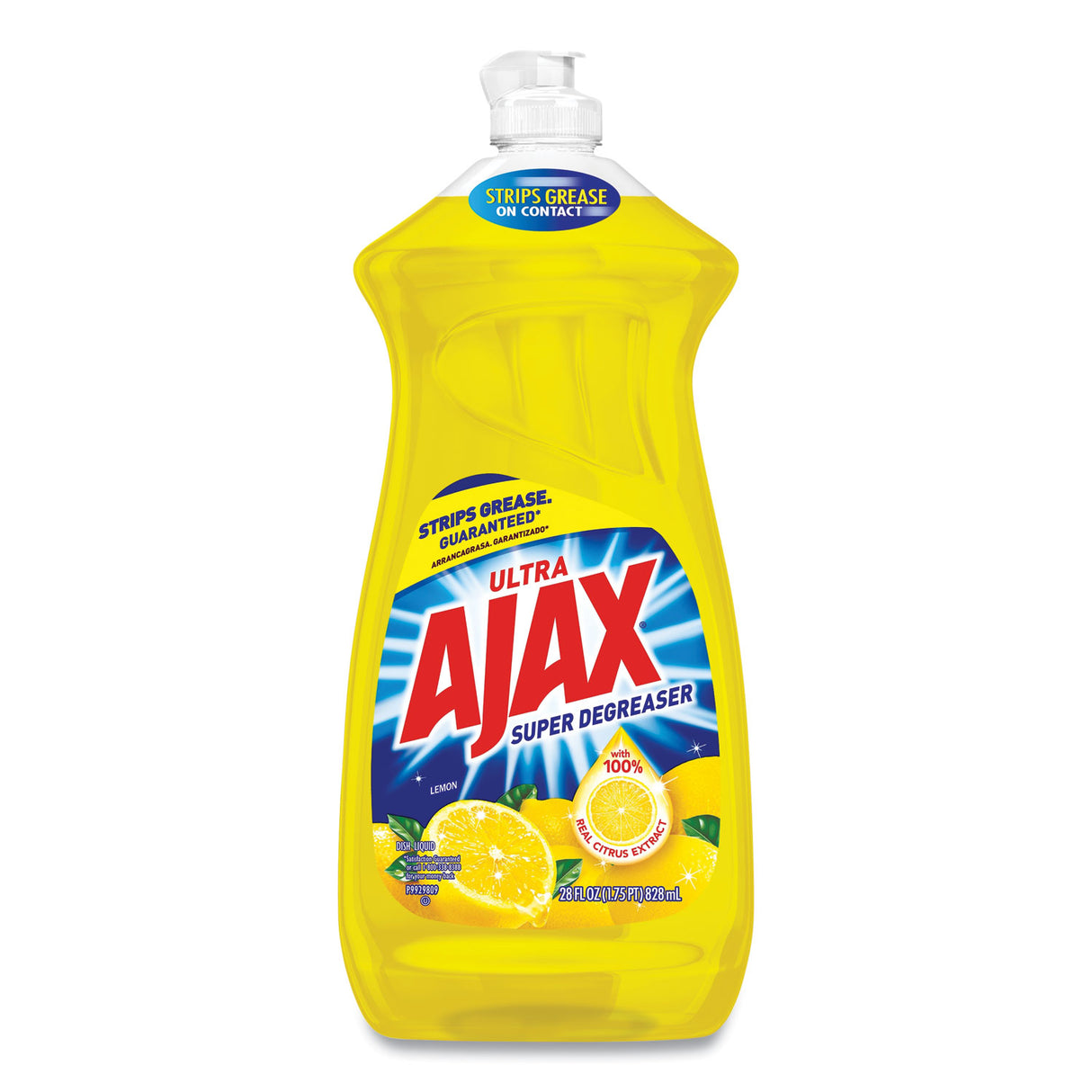 Ajax® Dish Detergent Liquid, Lemon Scent, 9 Bottles (44673)