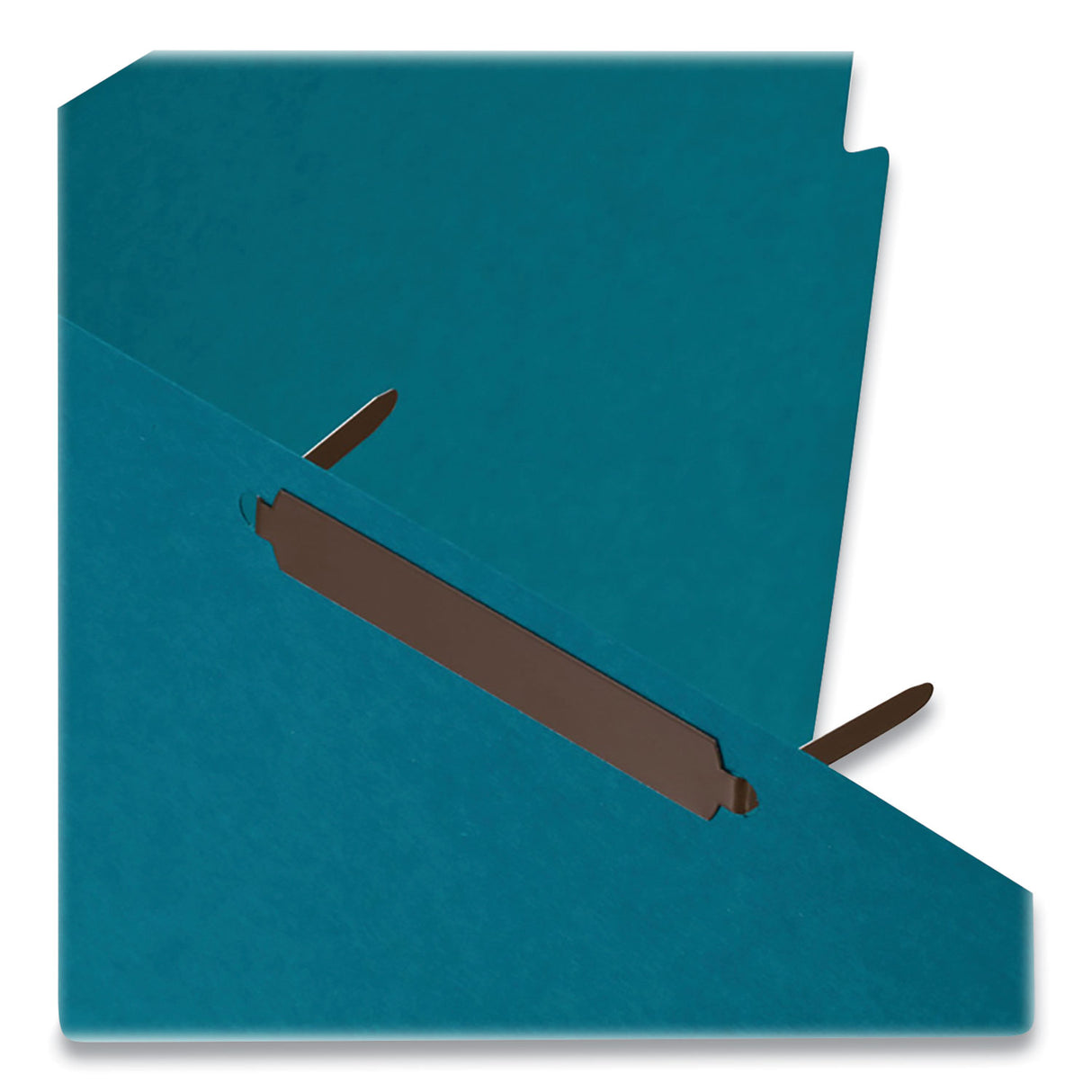 Officemate Self-Adhesive Two-Prong Folder Fastener Bases, 2" Capacity, 2.75" Center to Center, Brown, 100/Box (99876)