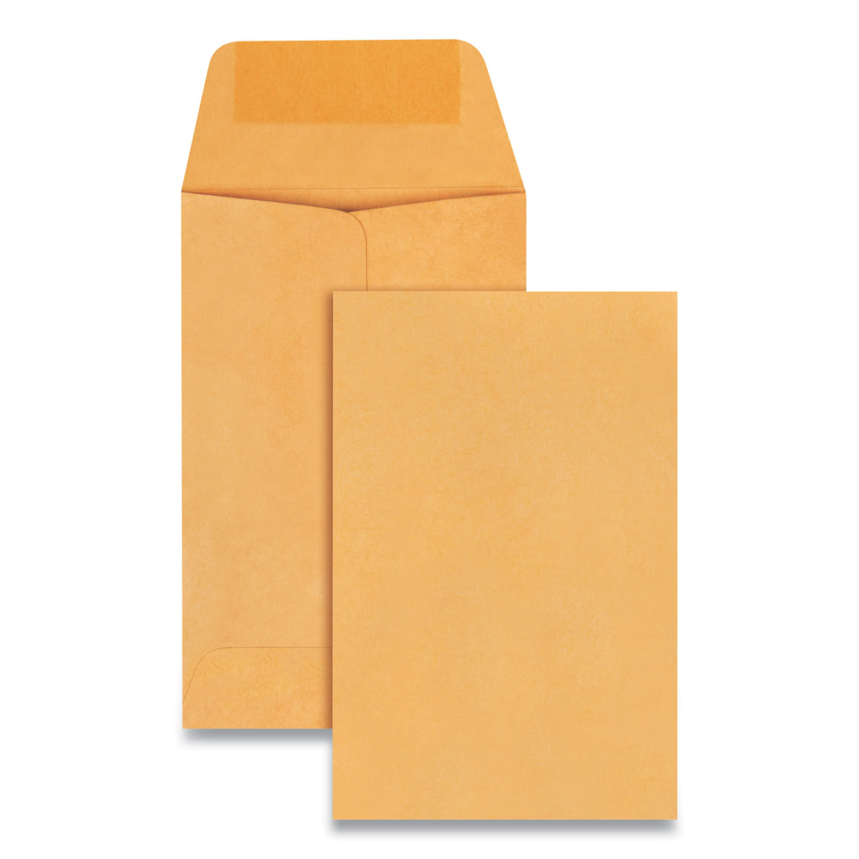 Quality Park Kraft Coin and Small Parts Envelope, #1, Extended Square Flap, Gummed Closure, 2.25 x 3.5, Brown Kraft, 500/Box (50160)