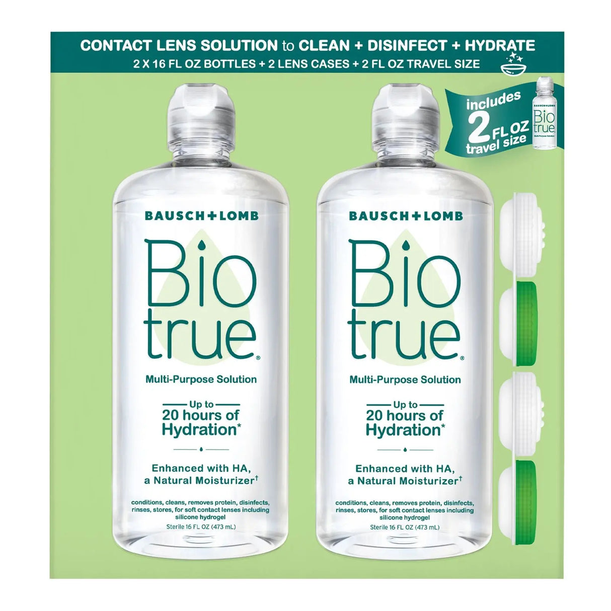Bausch + Lomb Biotrue Multipurpose Lens Solution | Gentle Contact Care Bausch & Lomb