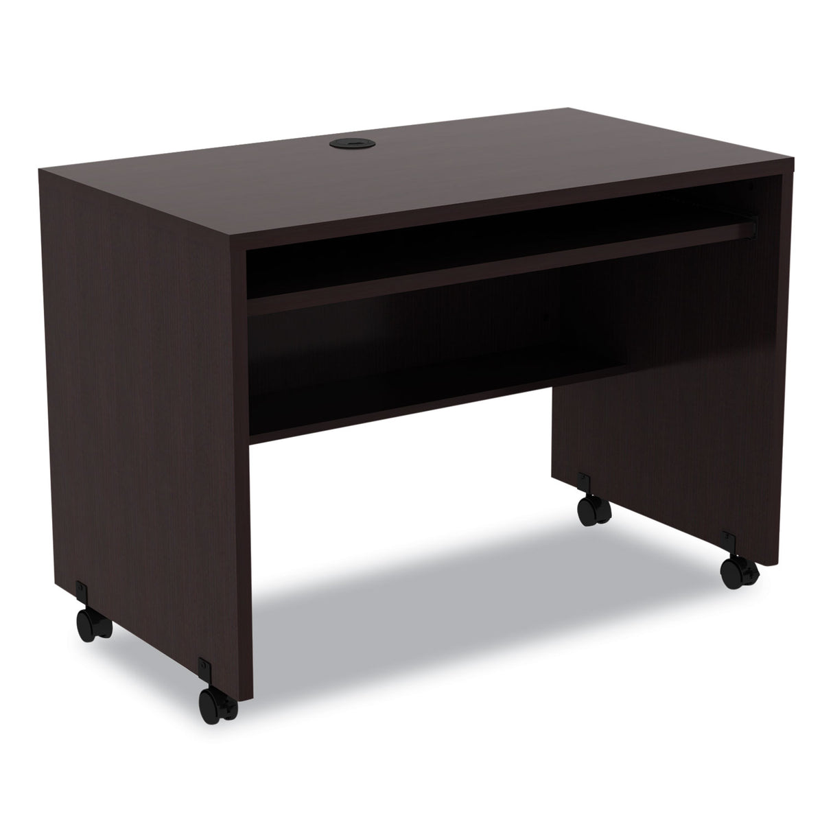 Alera Valencia Series Mobile Workstation Desk, 41.38" x 23.63" x 30", Espresso (ALEVA204224ES)