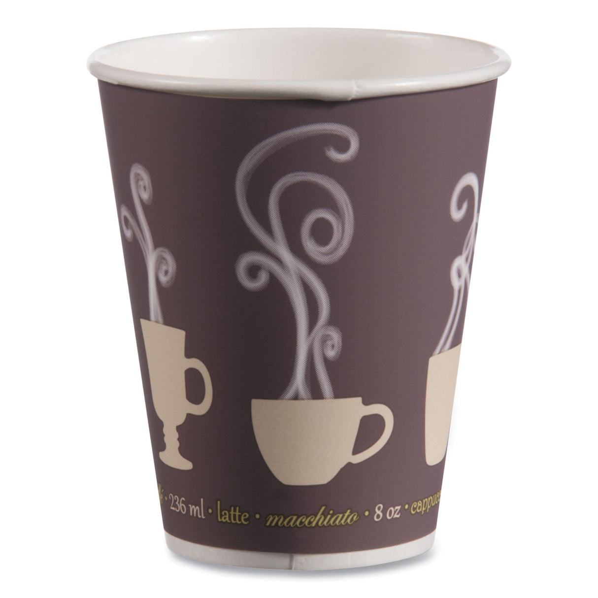 SOLO Thermoguard Insulated Paper Hot Cups, 16 oz, Steam Print, 600/Carton (DWTG16ST)