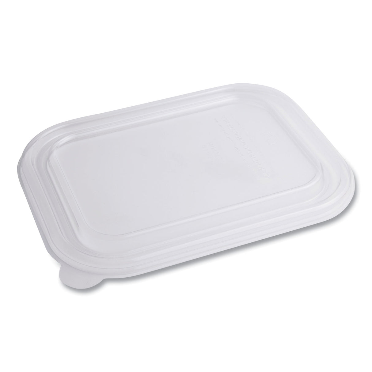 World Centric PLA Lids for TRSC60 Fiber Containers, 7.8 x 10.2 x 0.5, Clear, Plastic, 400/Carton (TRLCS10)
