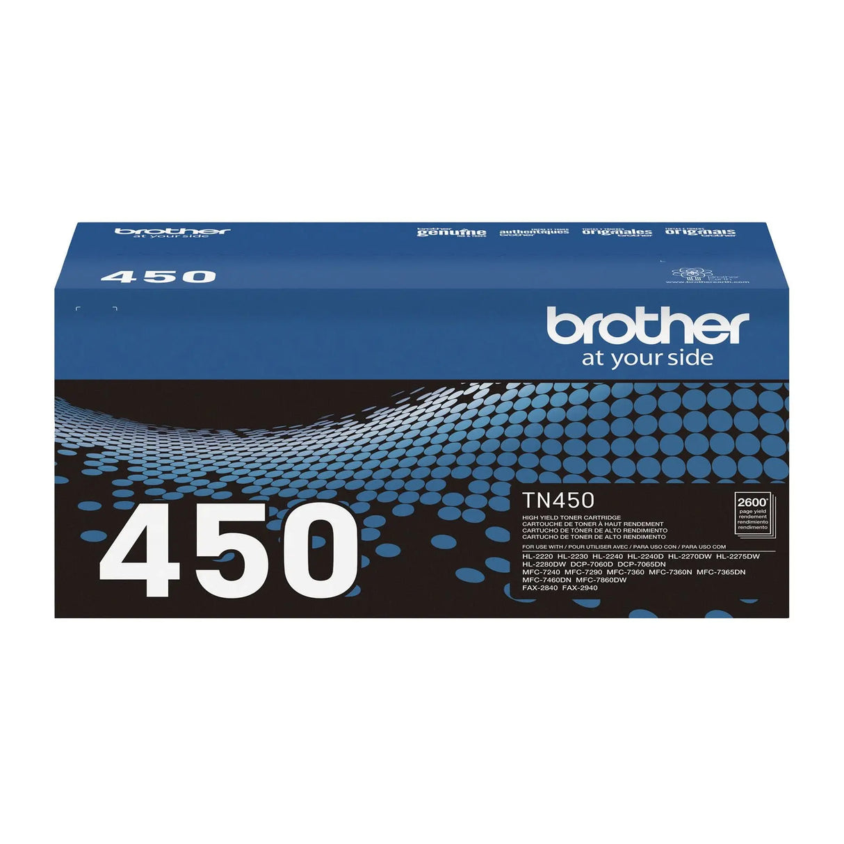 Brother TN450 Black Toner Cartridge | Reliable Standard-Yield Printing Brother