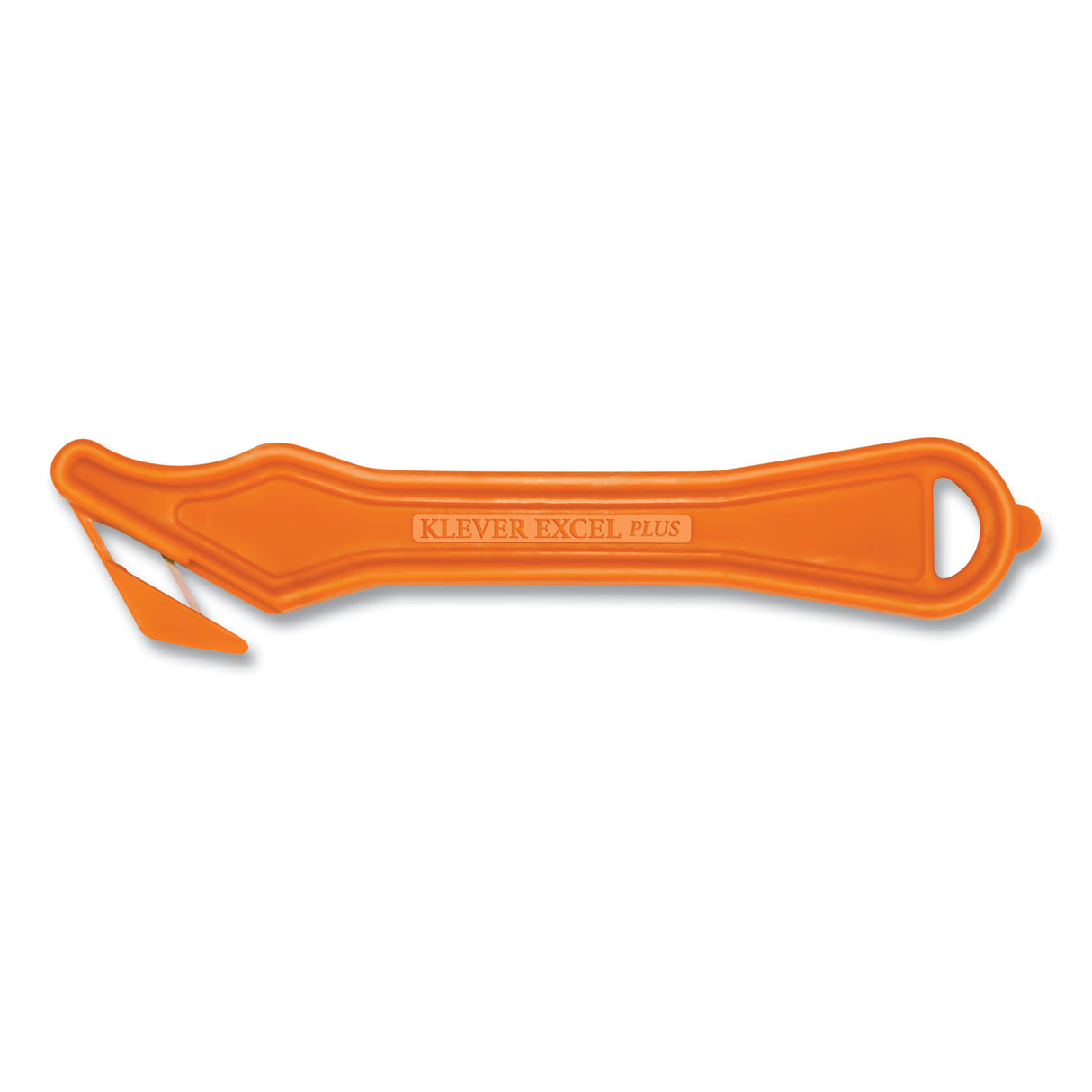 Klever Kutter Excel Plus Safety Cutter, 7" Plastic Handle, Orange, 10/Box (PLS40030G)