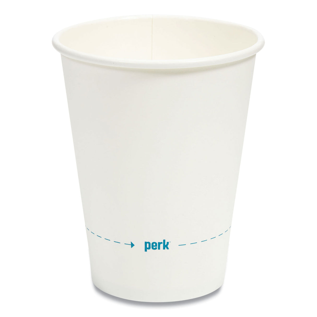 Perk White Paper Hot Cups, 12 oz, 50/Pack (24431631)