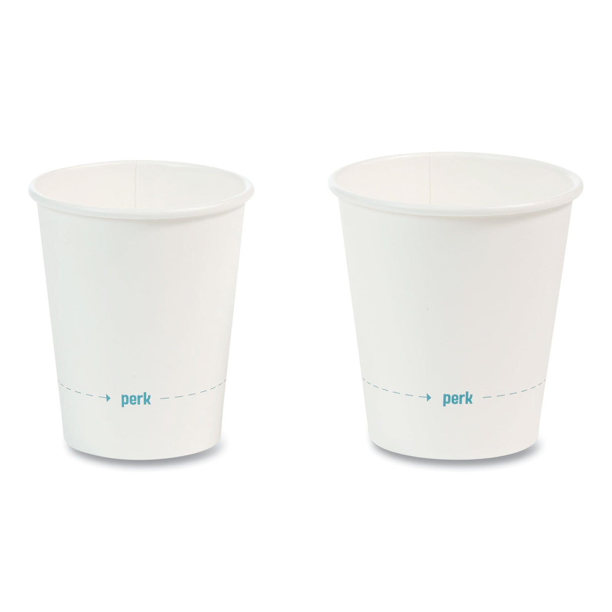Perk White Paper Hot Cups, 8 oz, 50/Pack (24431632)