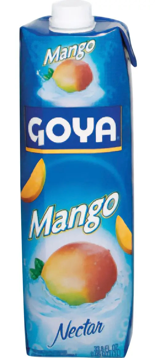 Goya Mango Nectar (6-Pack, 33.8 oz Each) | Sweet, Tropical Fruit Beverage Goya