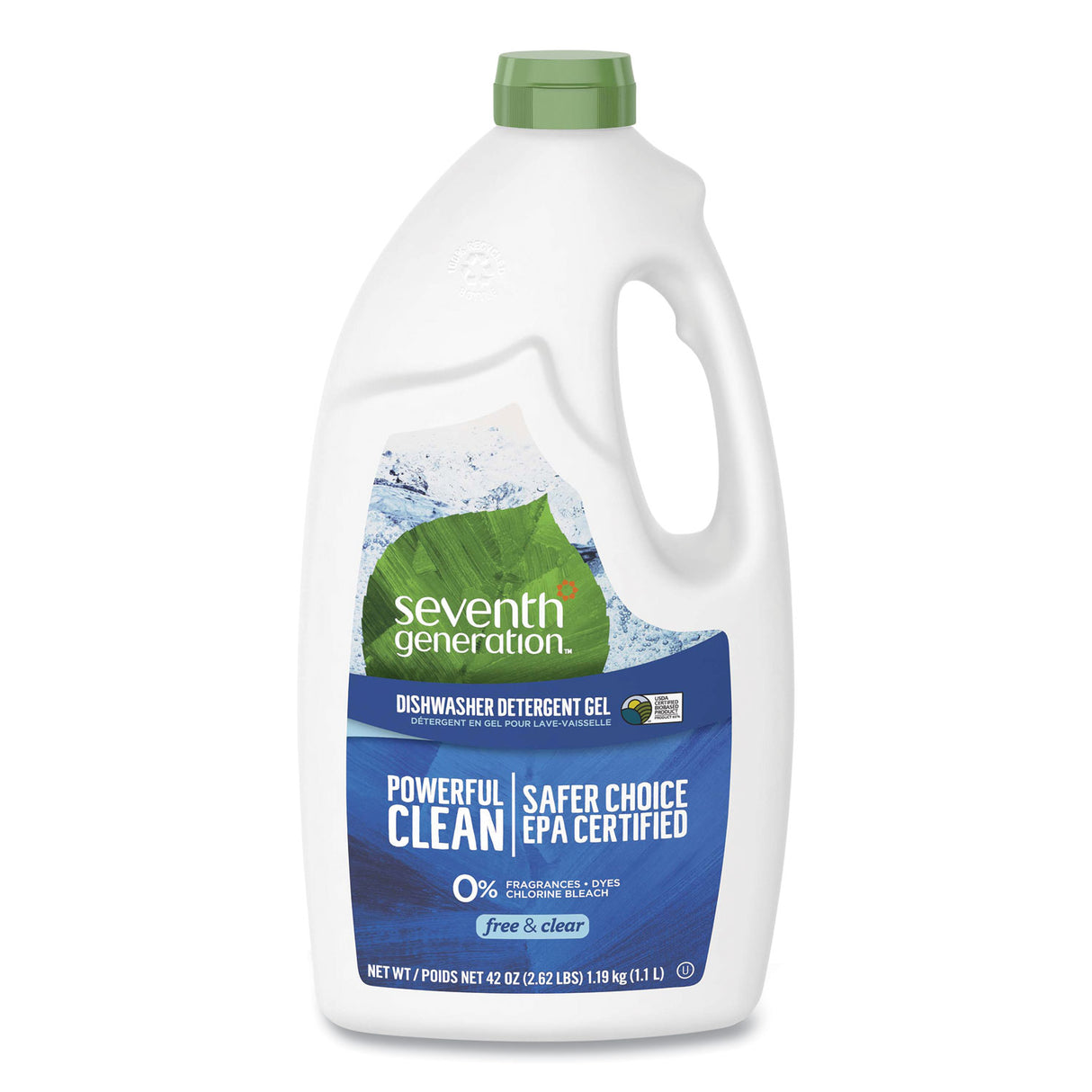 Natural Automatic Dishwasher Gel, Free And Clear/unscented, 42 Oz Bottle, 6/carton