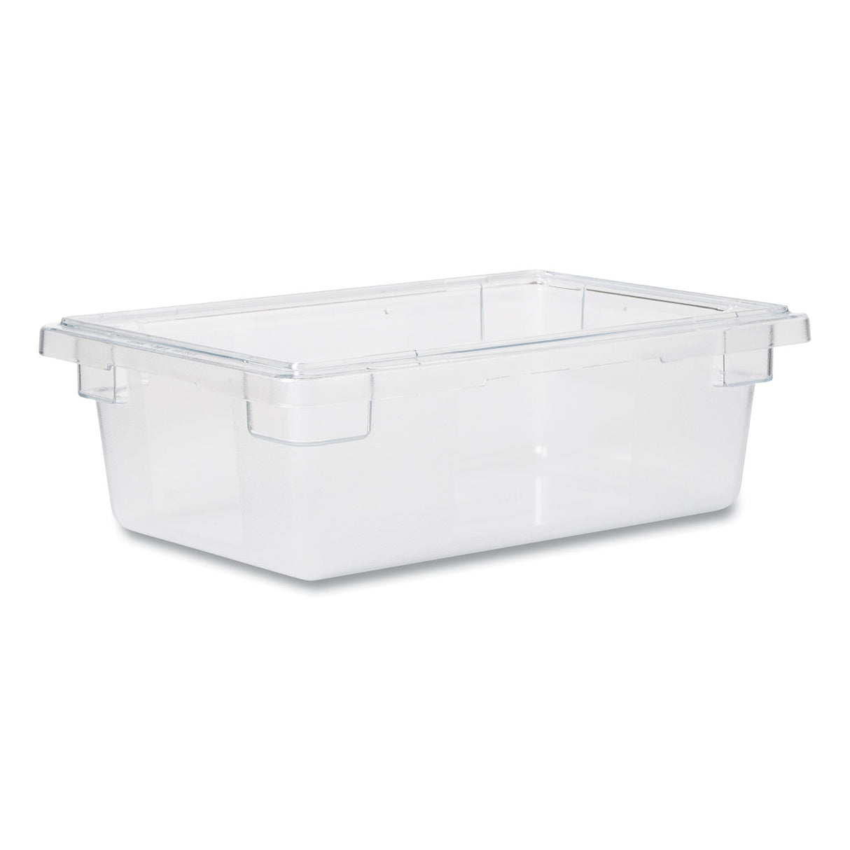 Rubbermaid Commercial Food/Tote Boxes, 3.5 gal, 18 x 12 x 6, Clear, Plastic (3309CLE)