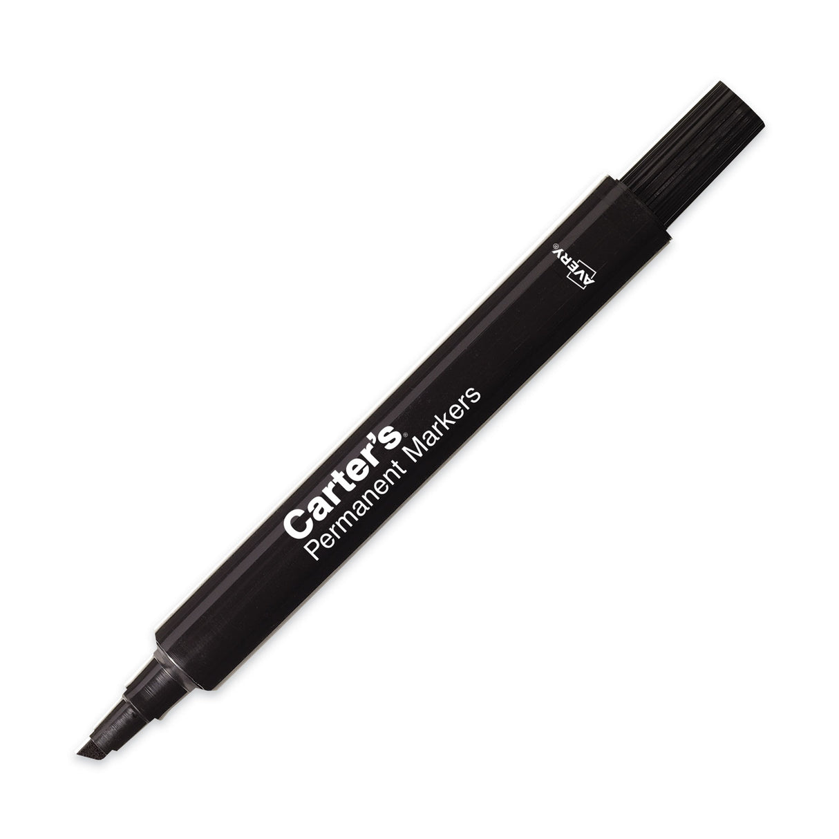 Carter's Large Desk Style Permanent Marker, Broad Chisel Tip, Black, Dozen (27178)