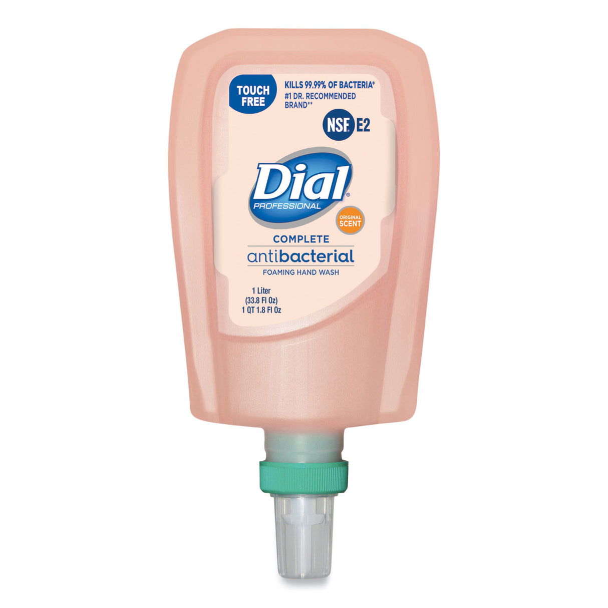 Dial Antibacterial Foaming Hand Wash Refill for FIT Touch Free Dispenser, Original Scent, 1 L, 3/Carton (16674)
