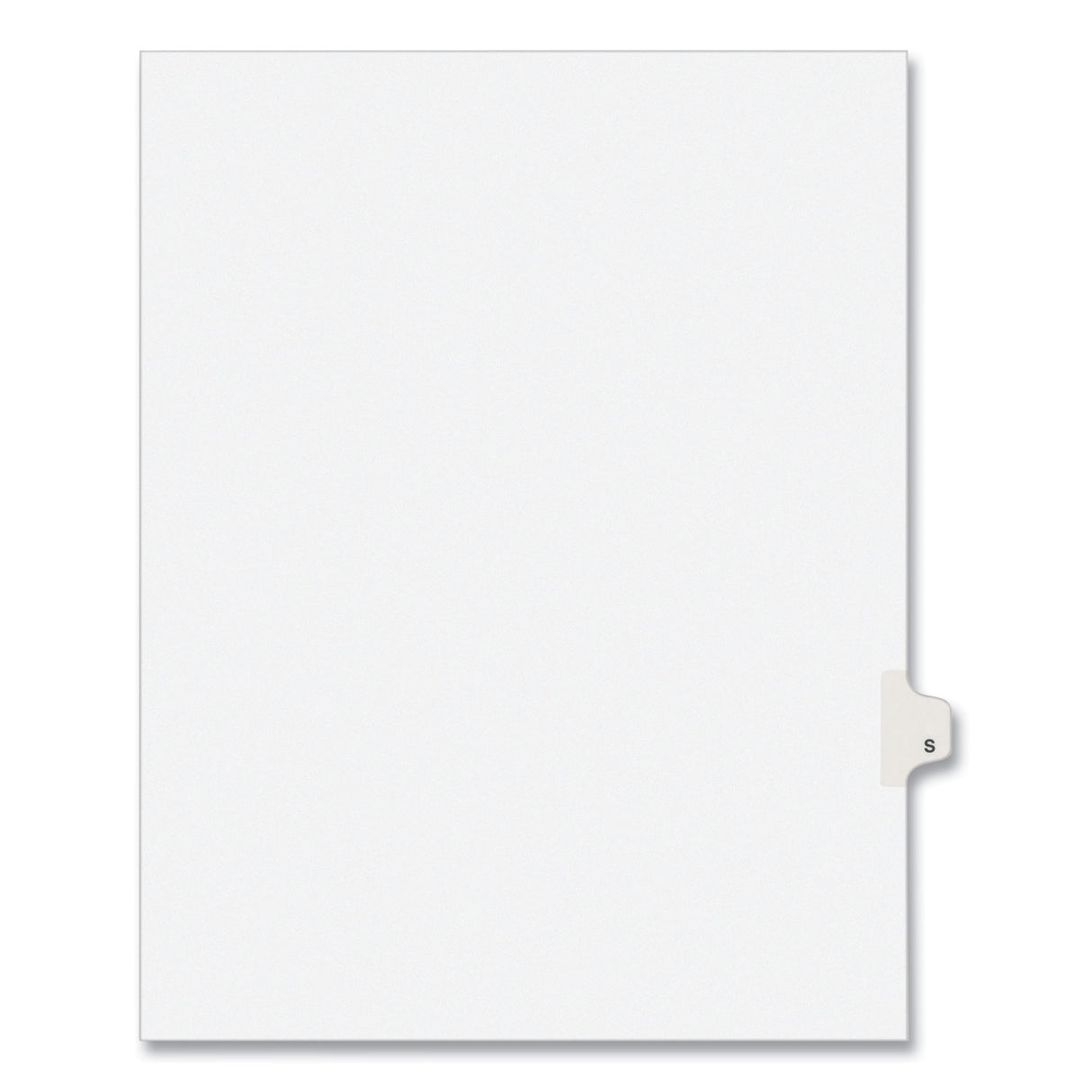 Preprinted Legal Exhibit Side Tab Index Dividers, Avery Style, 26-Tab, S, 11 x 8.5, White, 25/Pack, (1419) (01419)