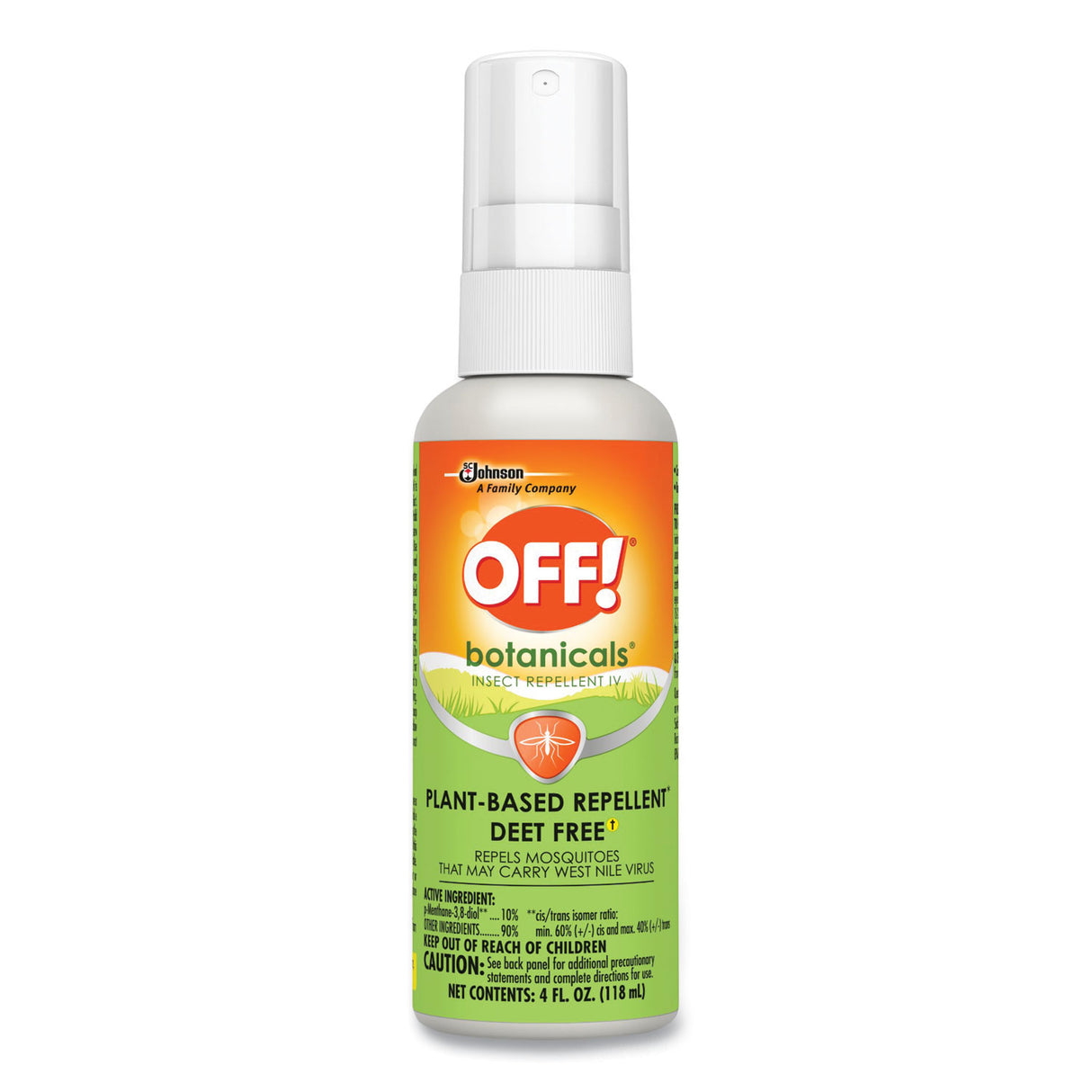 OFF! Botanicals Insect Repellent, 4 oz Bottle, 8/Carton (694971)