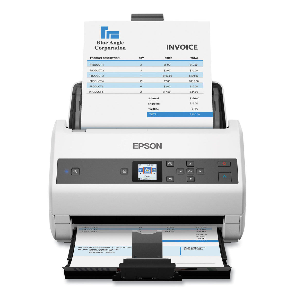 Epson DS-970 Color Duplex Workgroup Document Scanner, 1200 dpi Optical Resolution, 100-Sheet Duplex Auto Document Feeder (B11B251201)