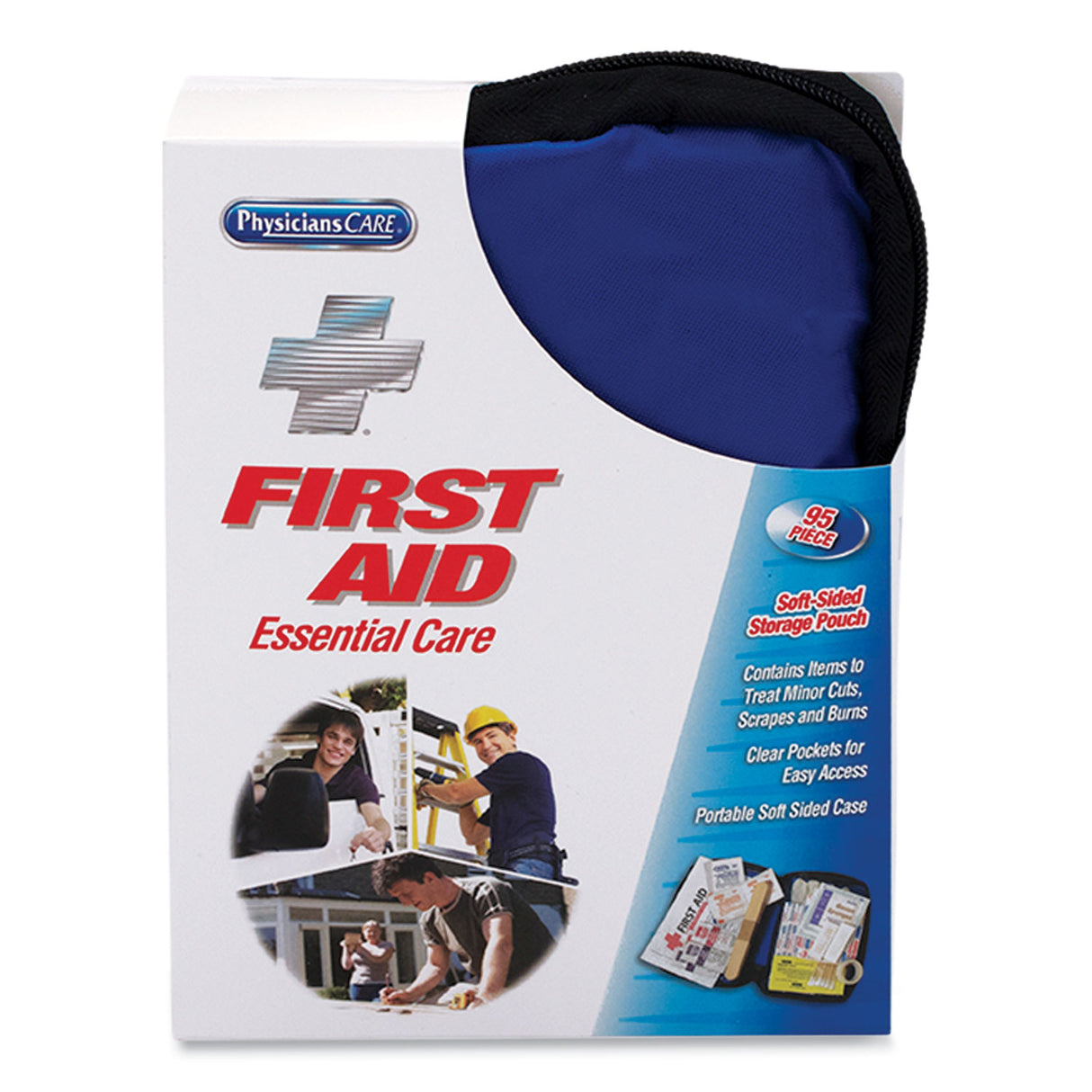 PhysiciansCare Soft-Sided First Aid Kit for up to 10 People, 95 Pieces, Soft Fabric Case (90166)