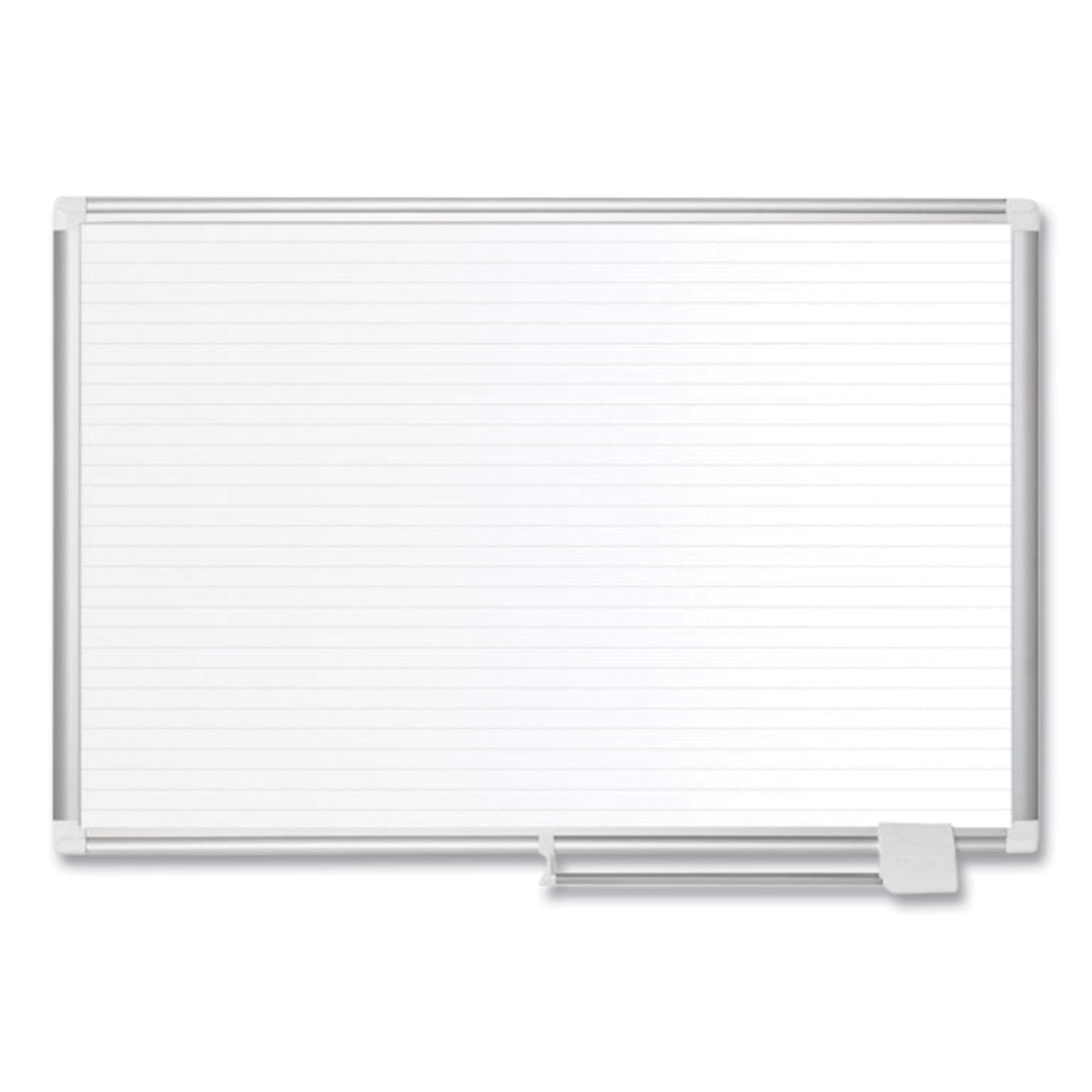 MasterVision Ruled Magnetic Steel Dry Erase Planning Board, 48 x 36, White Surface, Silver Aluminum Frame (MA0594830)