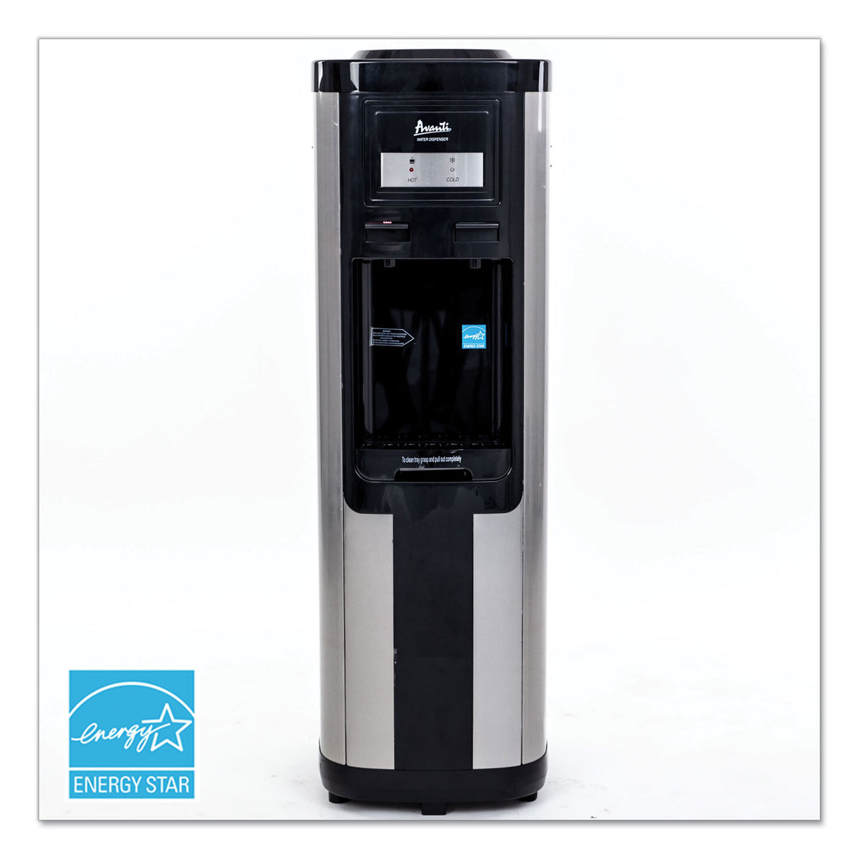 Avanti Hot and Cold Water Dispenser, 3-5 gal, 13 dia x 38.75 h, Stainless Steel (WDC760I3S)