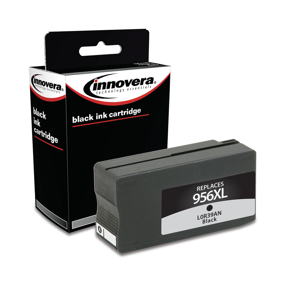 Innovera Remanufactured Black High-Yield Ink, Replacement for 956XL (IVRL0R39AN), 3,000 Page-Yield