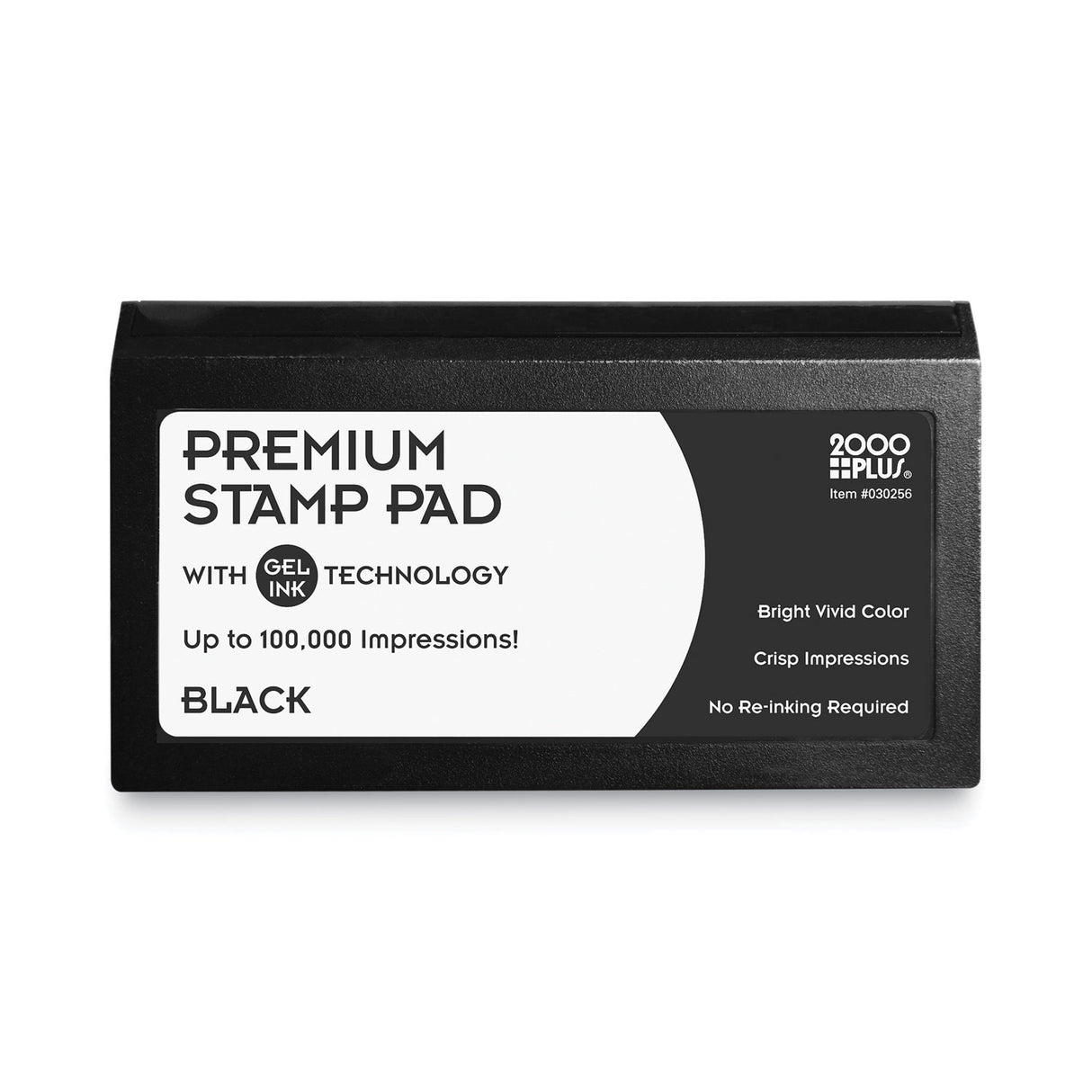 COSCO Microgel Stamp Pad for 2000 PLUS, 6.17" x 3.13", Black (030256)
